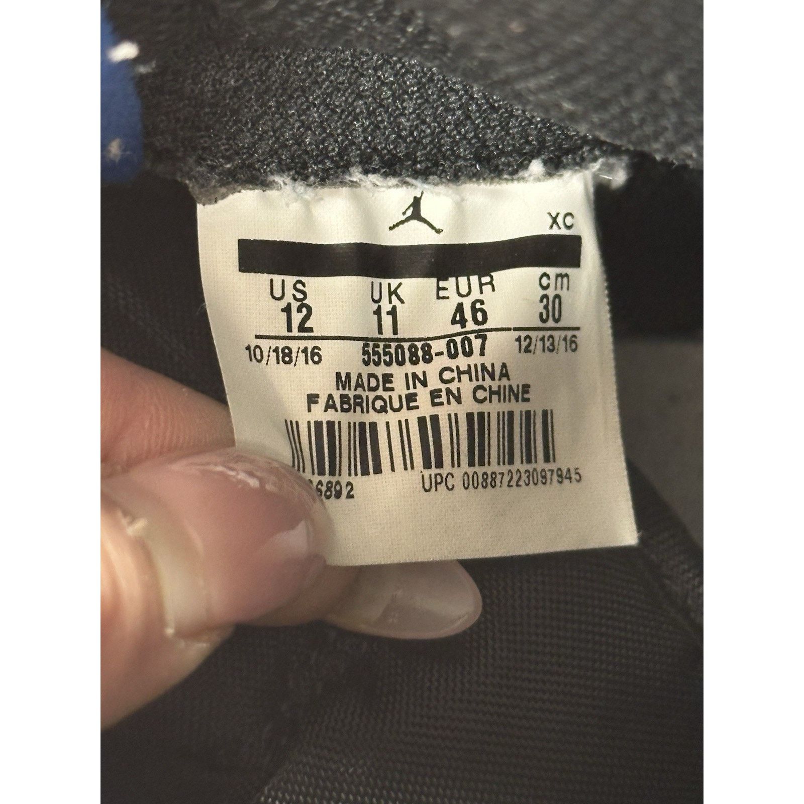 Jordan Brand Jordan 1 Retro OG High Royal 2017 - Size 12 Size US 12 / EU 45 - 7 Thumbnail