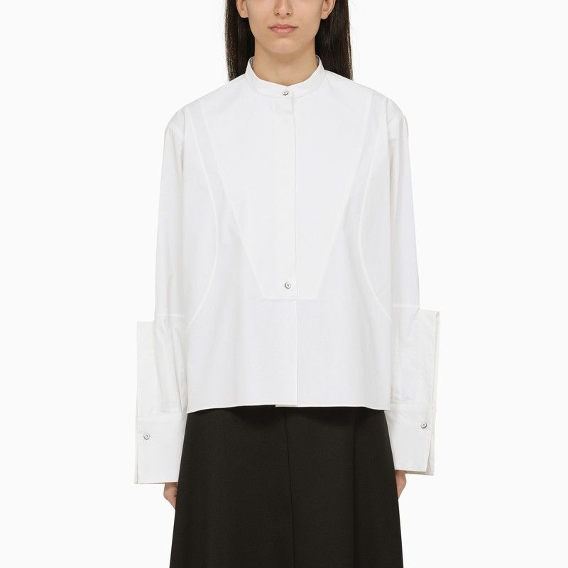 image of Jil Sander White Cotton Shirt With Details, Women's (Size XS)