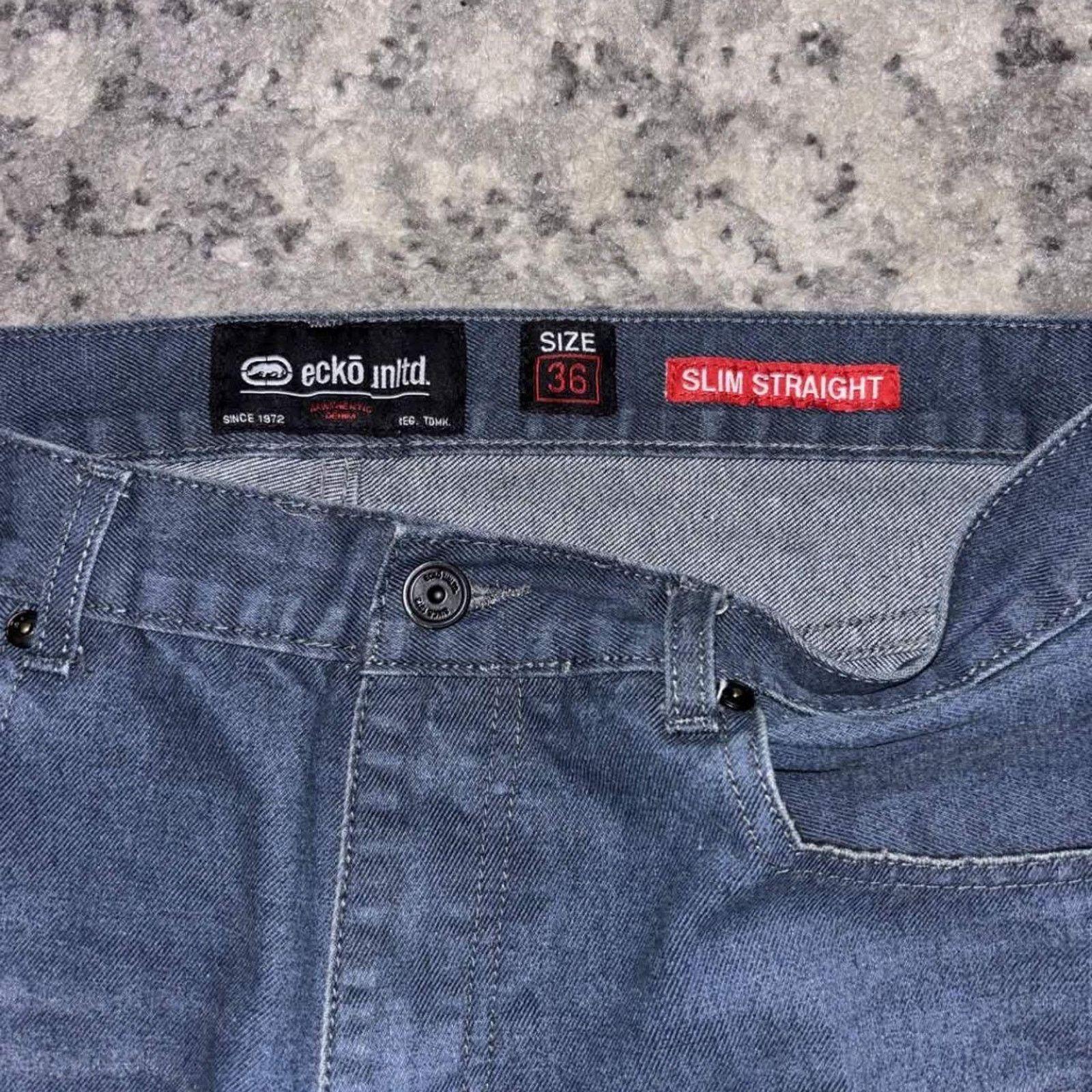 Ecko Unltd. Y2K Ecko Unltd. Slim Straight Wide Leg Jeans Size US 36 / EU 52 - 4 Thumbnail
