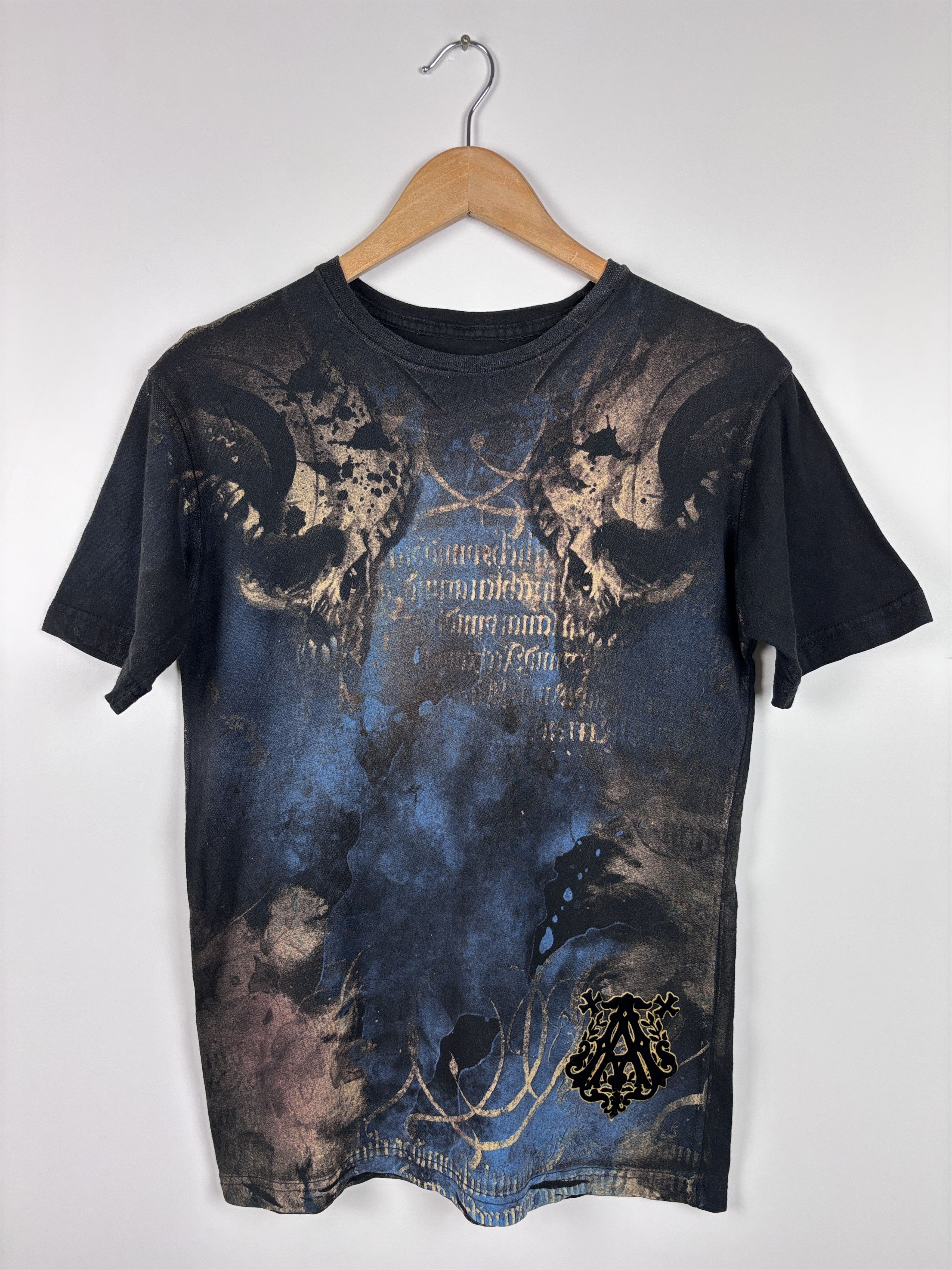 Affliction Womens Archaic by Affliction T-Shirt Black Blue Size S Size S / US 4 / IT 40 - 1 Thumbnail