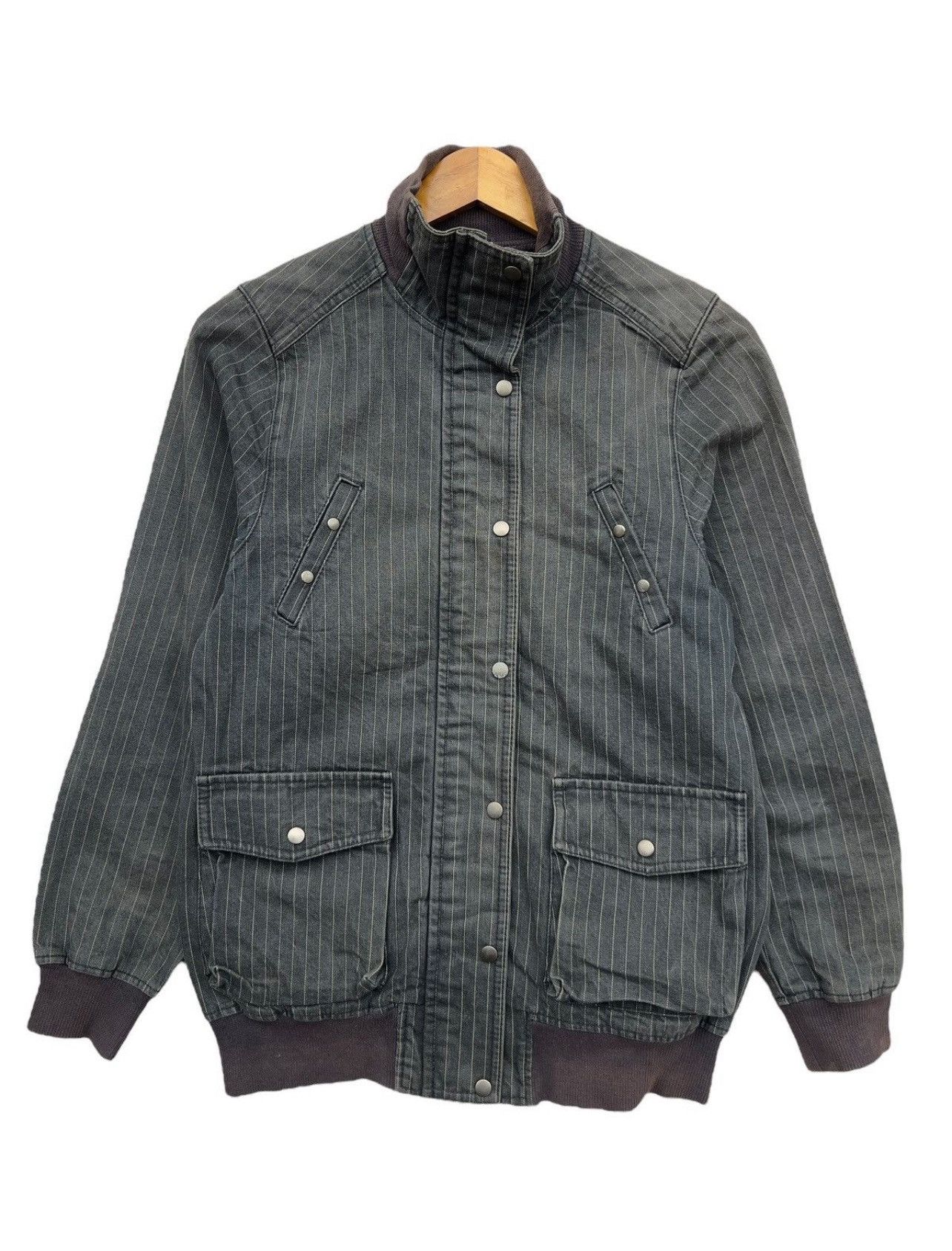 Takeo Kikuchi Takeo Kikuchi Sunfaded Bomber Denim Jacket Size US L / EU 52-54 / 3 - 1 Thumbnail