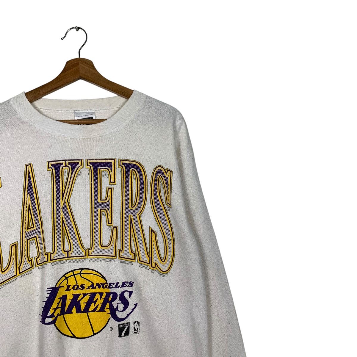 Tultex LOS ANGELES LAKERS Big Logo Sweatshirts Nba Logo 7 #2018-C88 Size US L / EU 52-54 / 3 - 4 Thumbnail