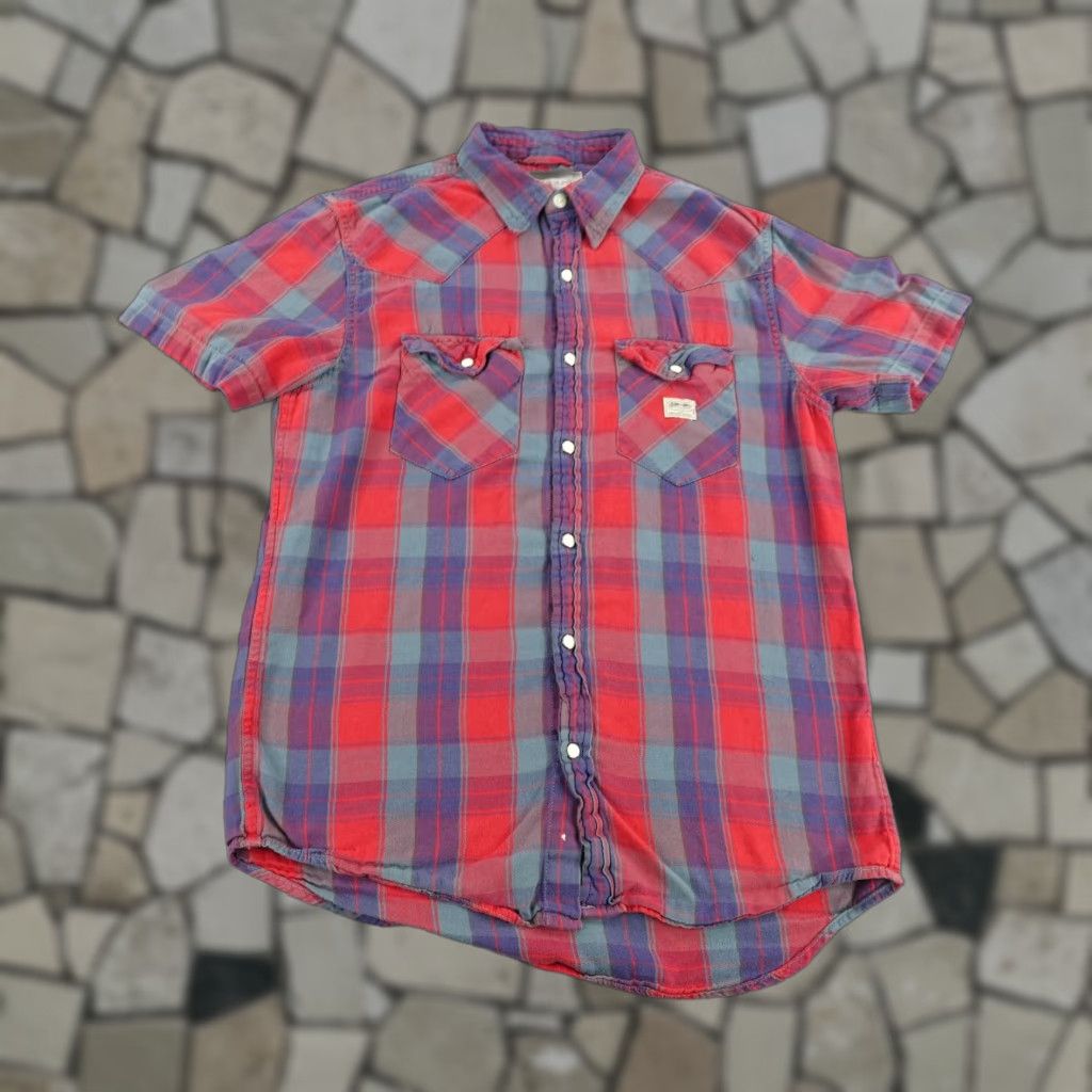 Ralph Lauren VINTAGE Ralph Lauren Denim & Supply Shirt Mens S Red Plaid Button-Up Western Cowboy Casual Size US S / EU 44-46 / 1 - 1 Thumbnail