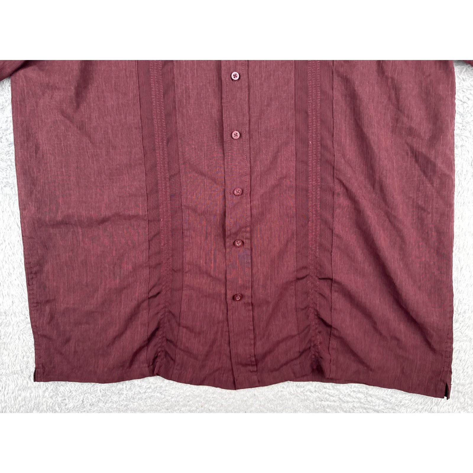George George Shirt Men 2XL Red Button-Up Hawaiian Short Sleeve Polyester Blend Size US XXL / EU 58 / 5 - 5 Thumbnail