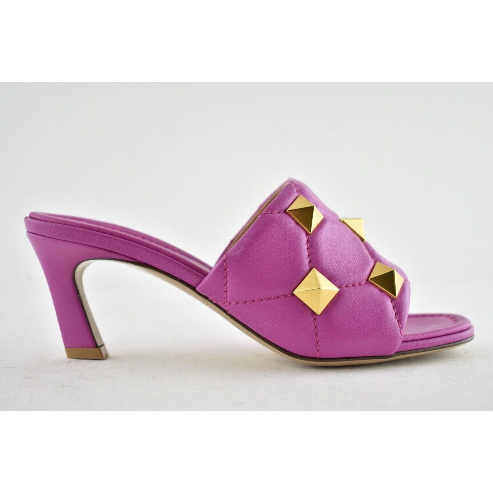 Valentino Rockstud Roman Stud Backless Mule Slide Heel Sandal 36 Size US 6 / IT 36 - 2 Thumbnail