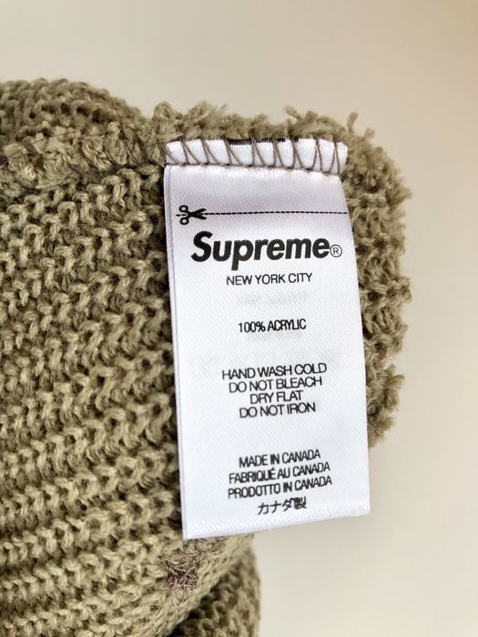 Supreme FW22 (defect) Loose Gauge Beanie TAUPE | Grailed