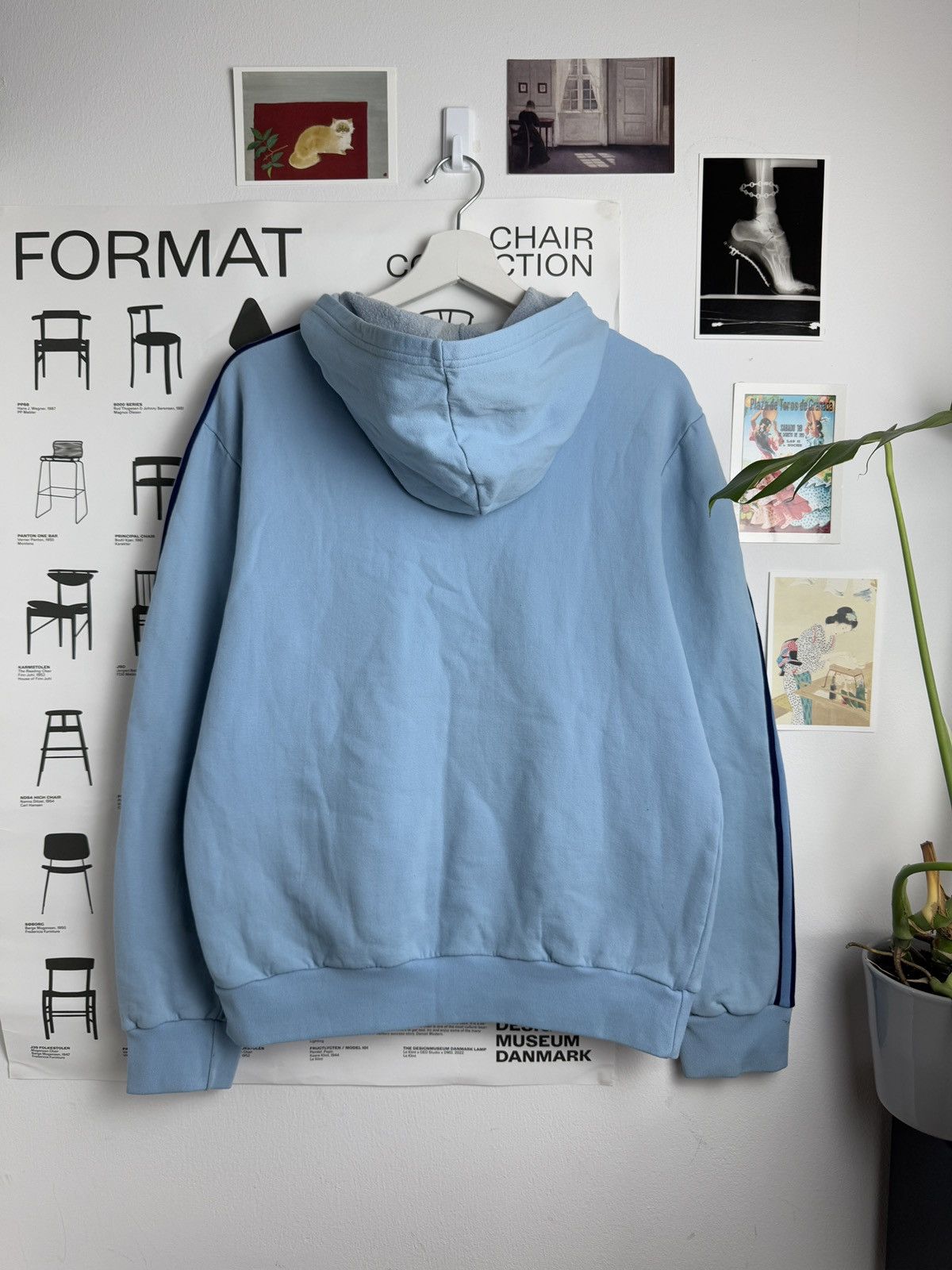 Adidas × Vintage VIntage 70s Adidas club babyblue boxy hoodie M blockcore y2k Size US M / EU 48-50 / 2 - 2 Thumbnail