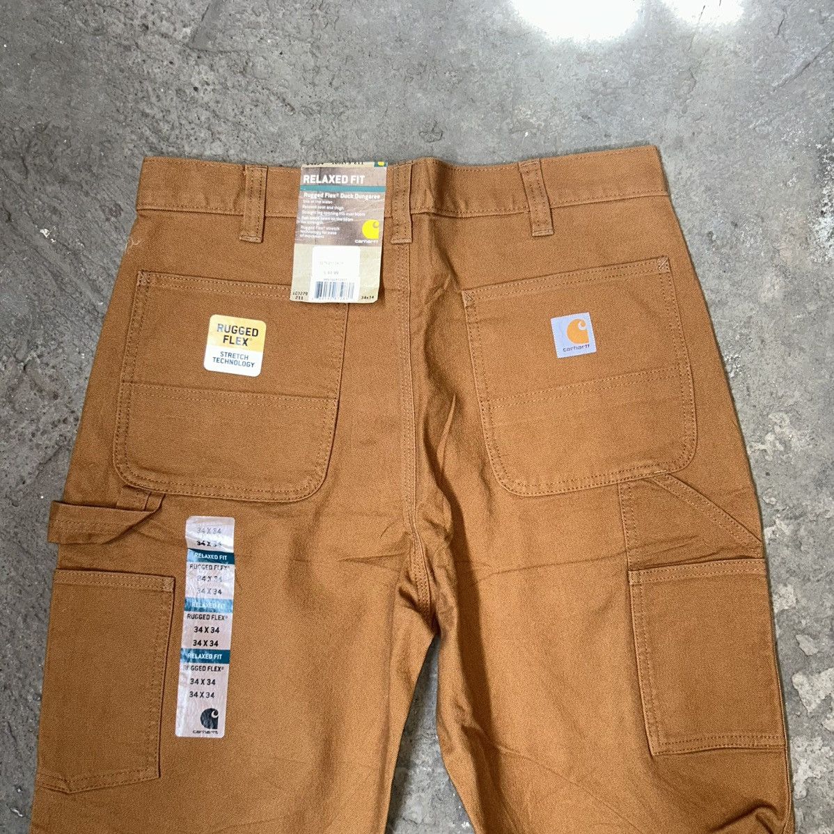 Carhartt × Carhartt Wip Carhartt Ruged Flex Duck Dungaree Relaxed Fit Carpenters Size US 34 / EU 50 - 6 Thumbnail