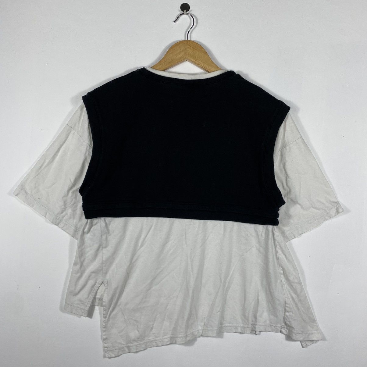 Japanese Brand Japanese Brand NAGONSTANS Asymmetrical Design Women Tops Tee Size ONE SIZE - 4 Thumbnail