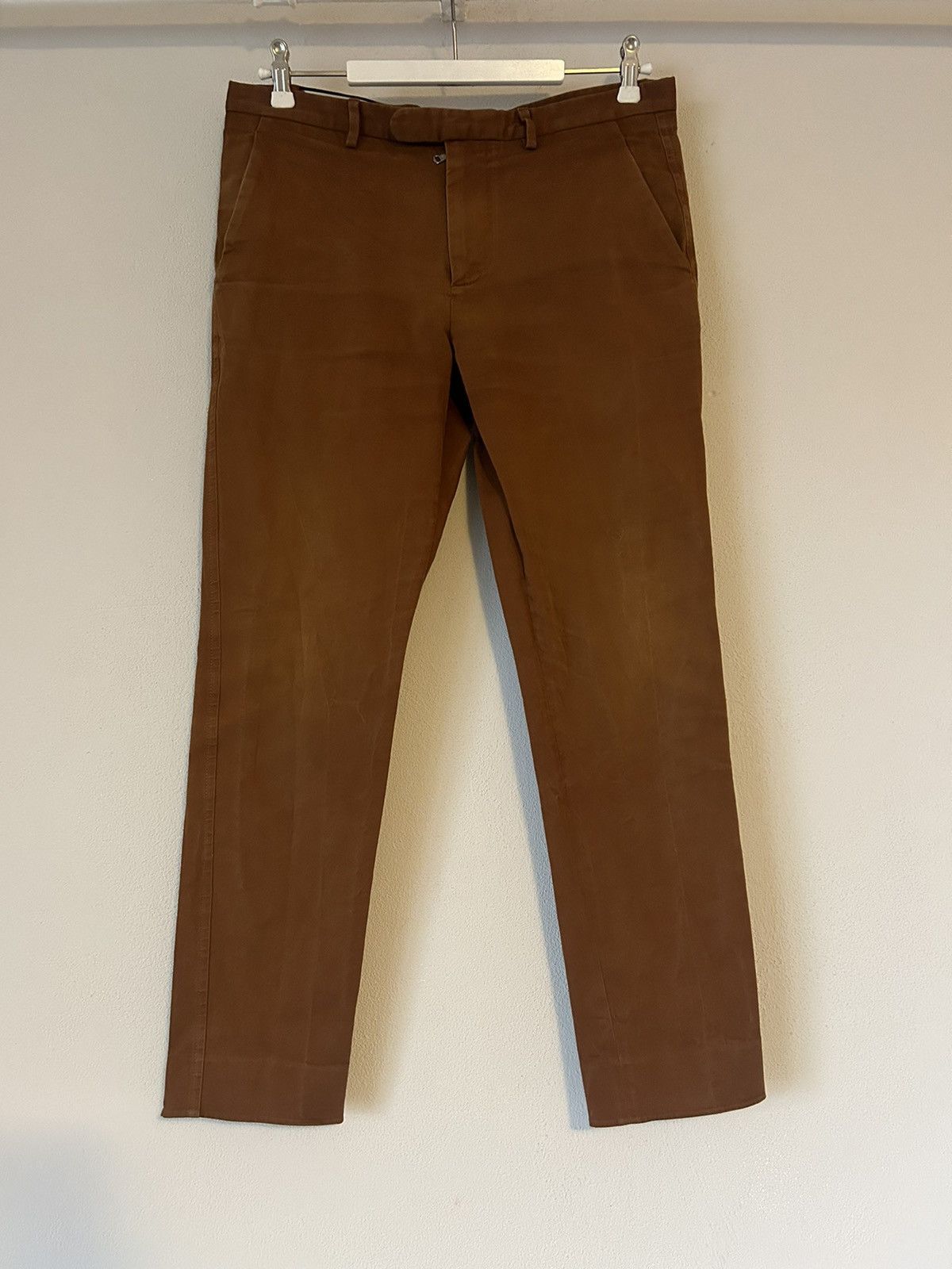 Gucci Gucci Brown Trousers with Embroidered Bee Detail - Size 46 Size US 30 / EU 46 - 2 Thumbnail