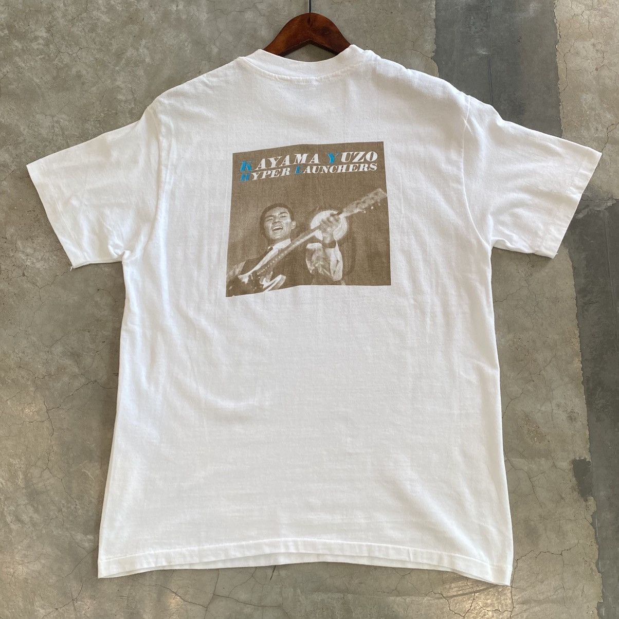 Band Tees Vintage 90s Kayama Yuzo 加山雄三 Band Tee ( Not Bruce Weber) Size US M / EU 48-50 / 2 - 5 Thumbnail