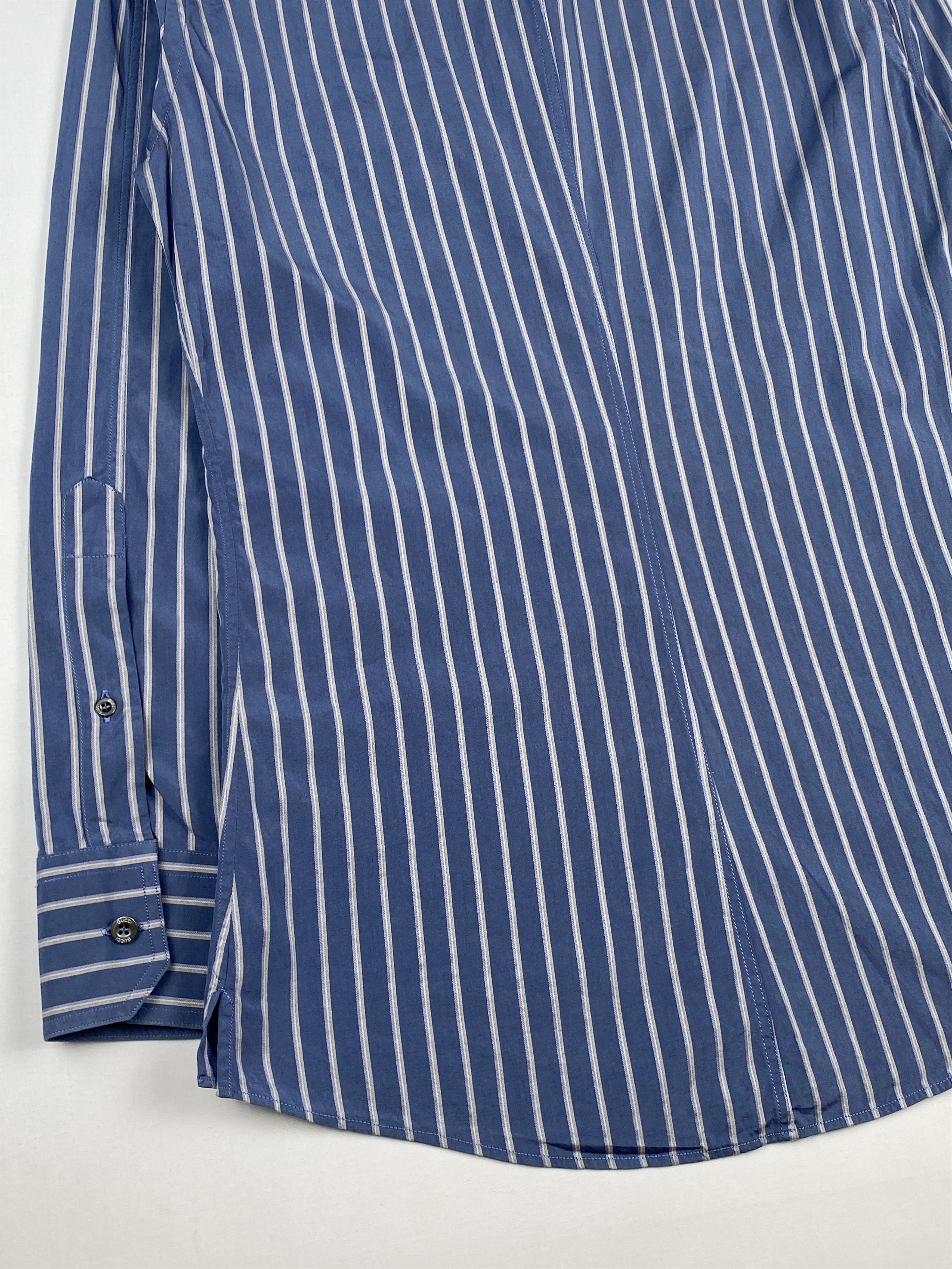 Gucci Double Pocket Striped Long Sleeve Shirt Size XS / US 0-2 / IT 36-38 - 11 Thumbnail