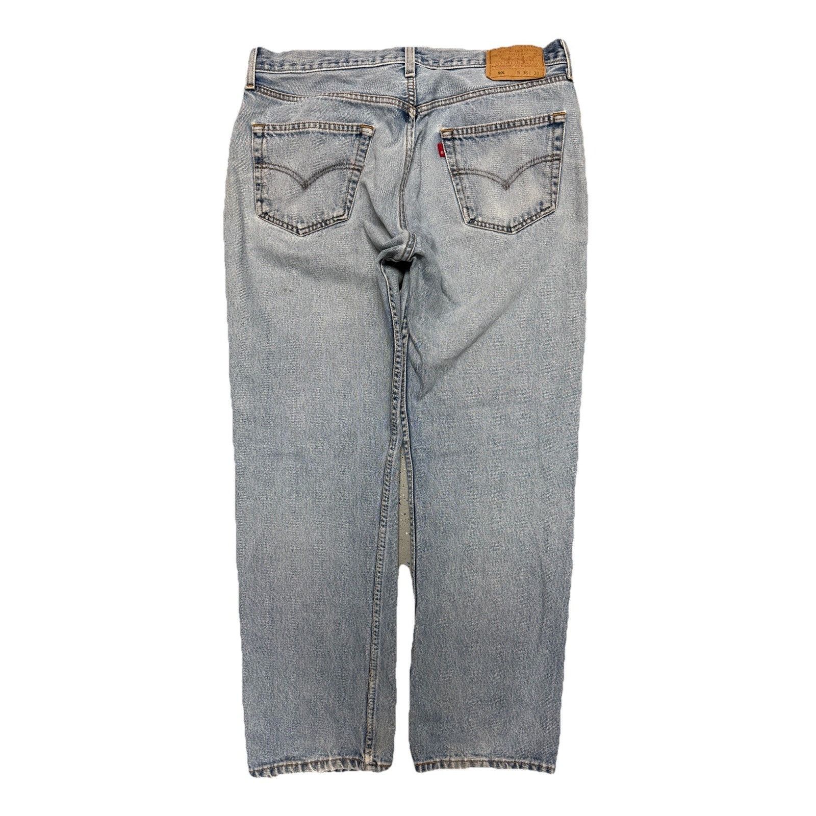 Levi's Vintage Levi’s 501 Jeans Mens 36x30 (34x28.5) Button Fly Den Size US 36 / EU 52 - 2 Thumbnail