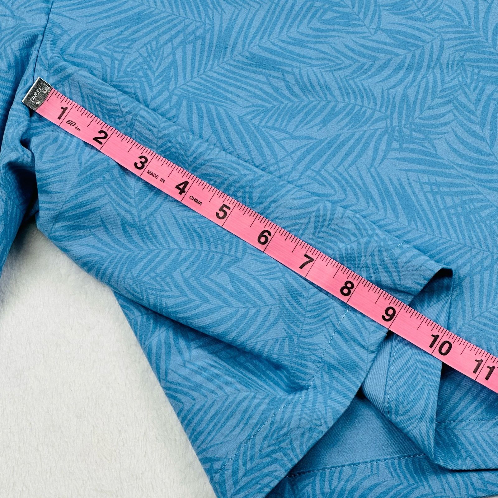 Peter Millar Peter Millar Crown Craft Mens 40 Blue Surge Palm Golf Shorts Size US 40 / EU 56 - 10 Thumbnail