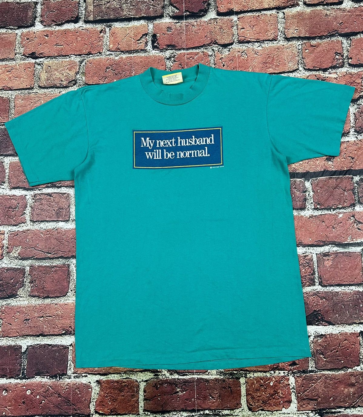 Vintage Vintage My Next Husband Will Be Normal T Shirt Funny Wife Size US L / EU 52-54 / 3 - 1 Thumbnail
