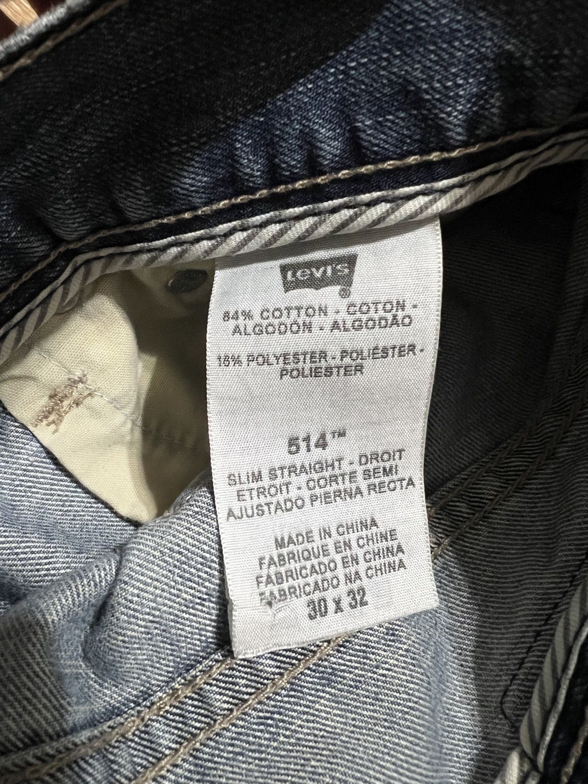 Levi's Levi’s 514 Slim Straight Plaid Lining Black Patch Size US 30 / EU 46 - 13 Thumbnail