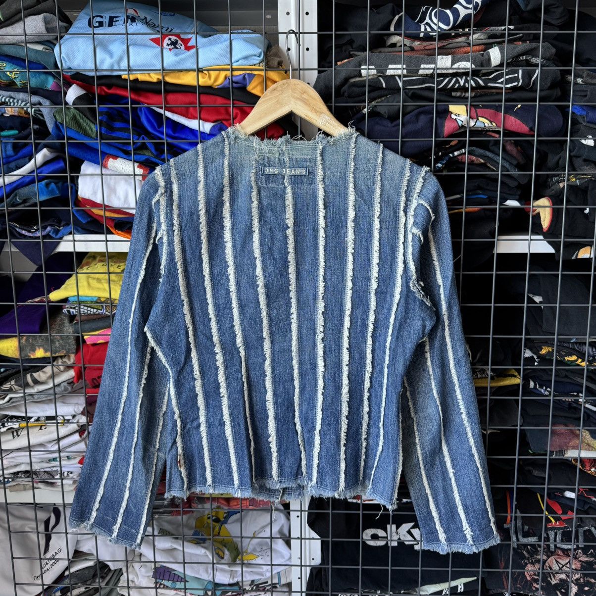 Vintage Jean Paul Gaultier JPG Fray Denim Jacket Size M / US 6-8 / IT 42-44 - 2 Thumbnail