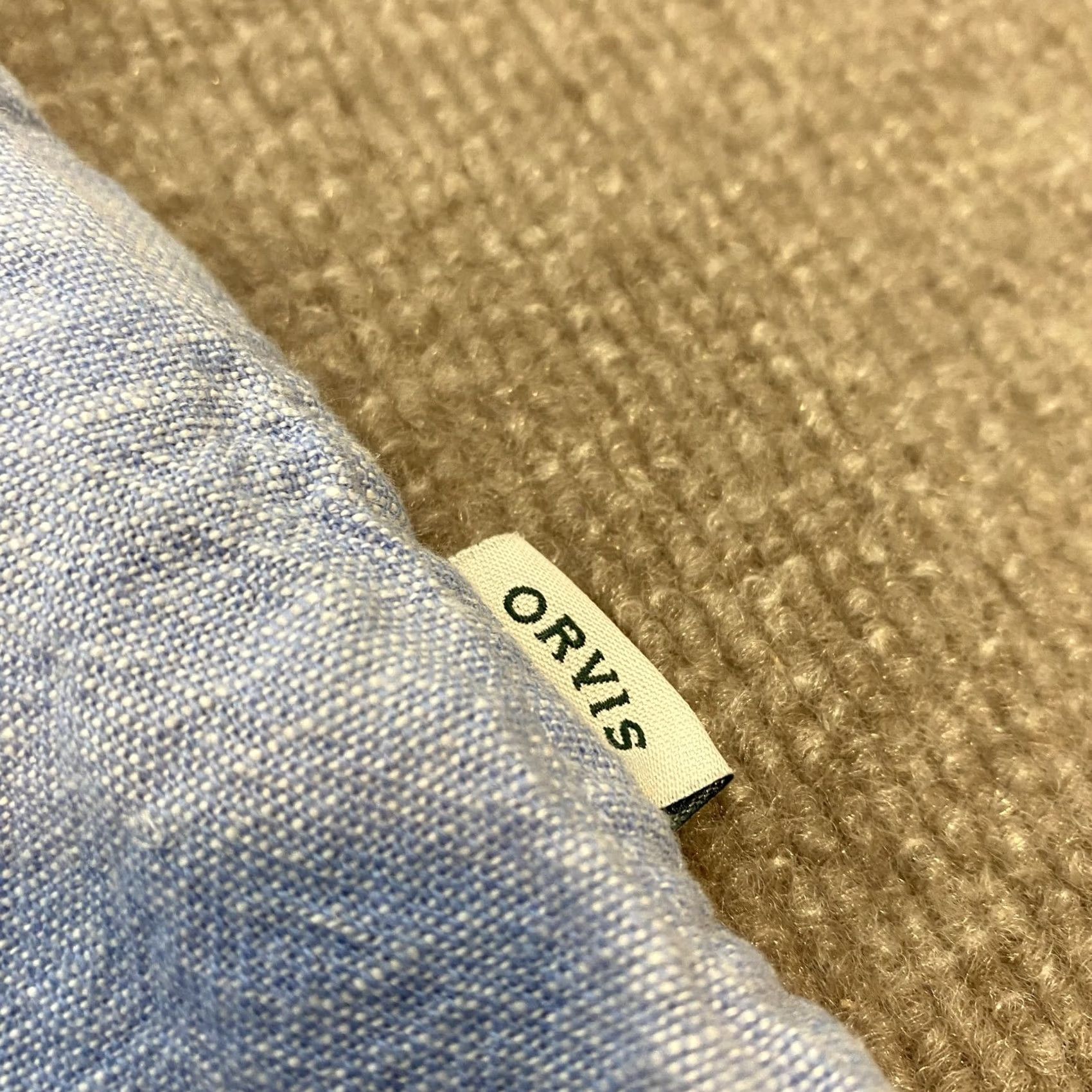 Orvis Orvis Womens XL Blue Linen Rayon Long Sleeve Button Front Shirt Casual Classic Size XL / US 12-14 / IT 48-50 - 4 Thumbnail