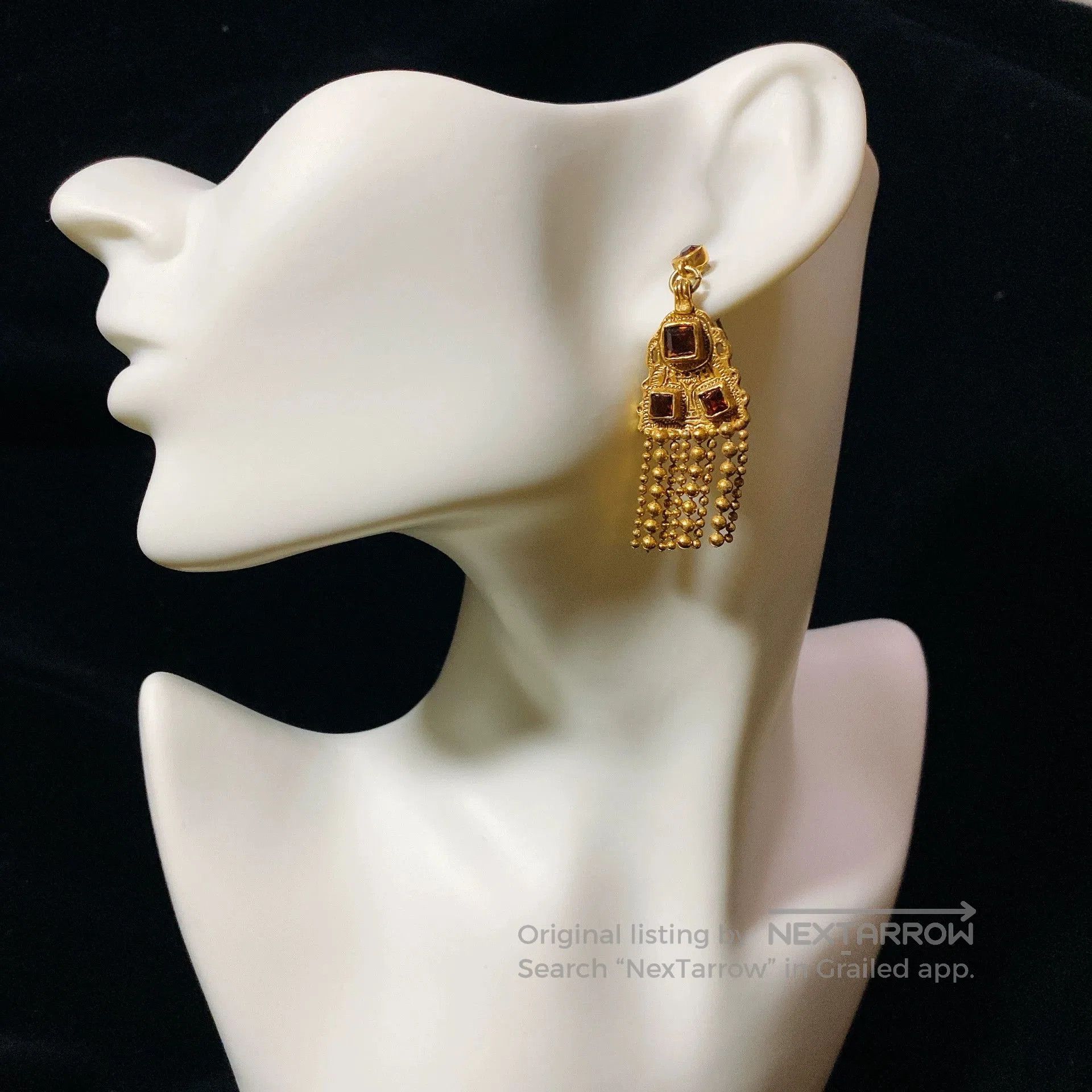 Jean Paul Gaultier Jean Paul Gaultier Gem Tassel Earrings. Size ONE SIZE - 3 Thumbnail