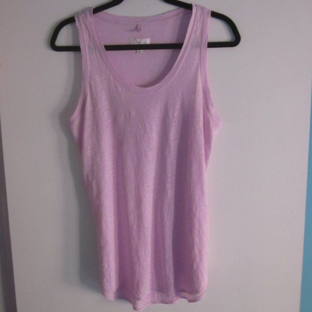 Loft Ann Taylor Loft Lou & Gray 100% Linen Summer Tank Top Size M Size M / US 6-8 / IT 42-44 - 2 Thumbnail
