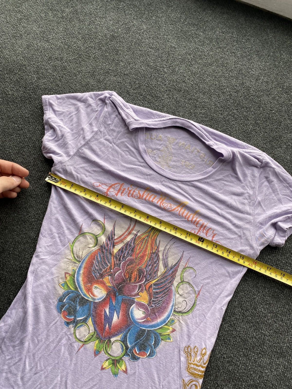 Christian Audigier 🔥Goth Christian Audigier Tattoo Emo Alt Long Top Size M / US 6-8 / IT 42-44 - 6 Thumbnail