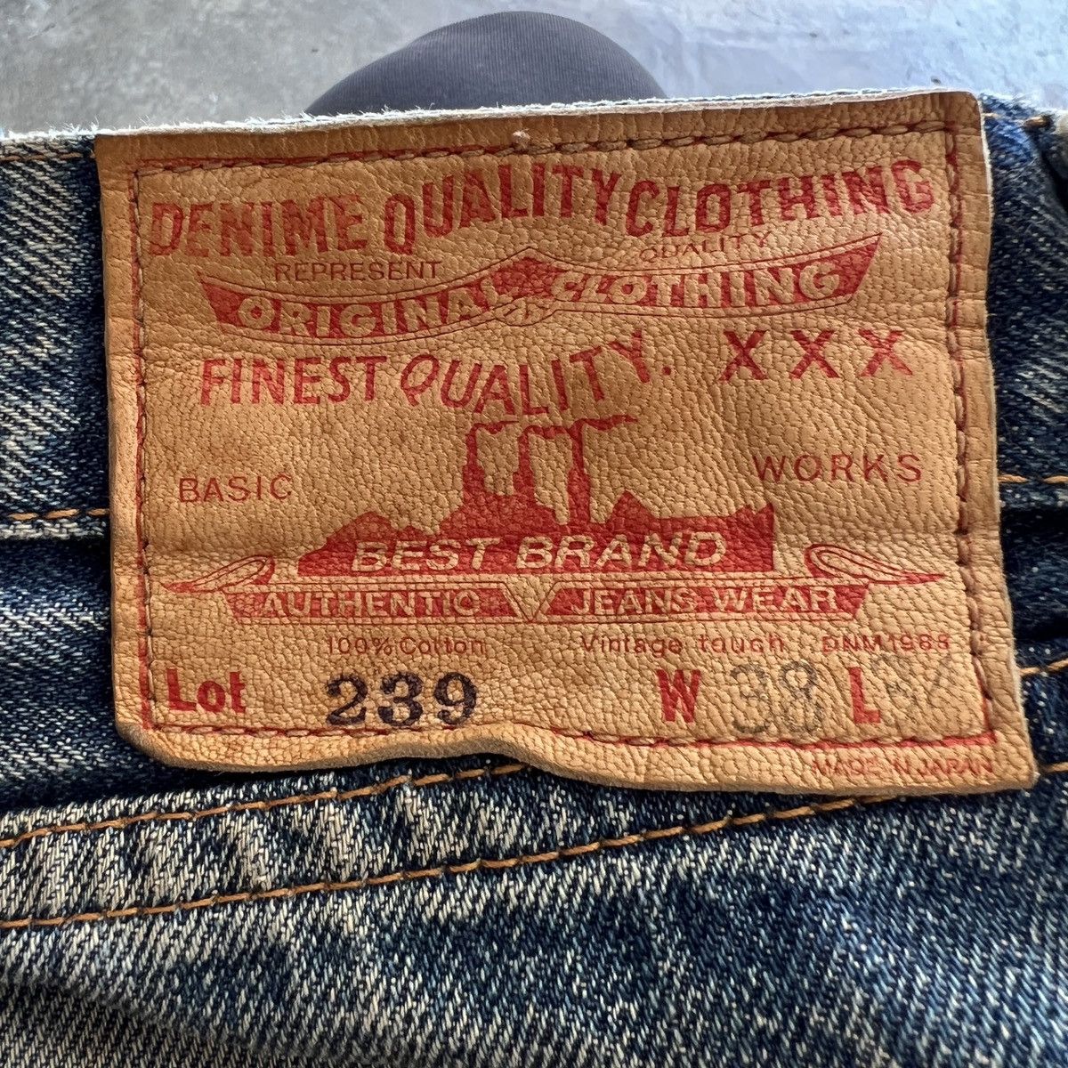 Denime Vintage Denime Authentic Leather Patch Lot 239 Selvedge Jean Size US 36 / EU 52 - 13 Thumbnail