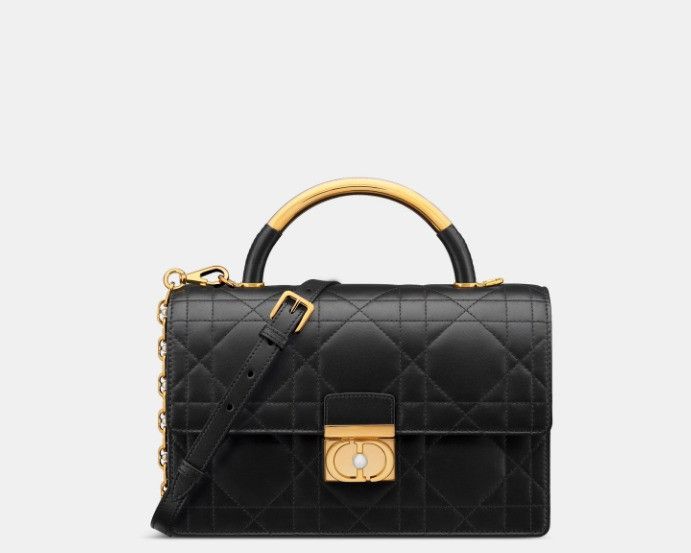 Dior o1w1db10425 M4402U Size: OS / Medium Ange Bag in Black Size ONE SIZE - 2 Thumbnail