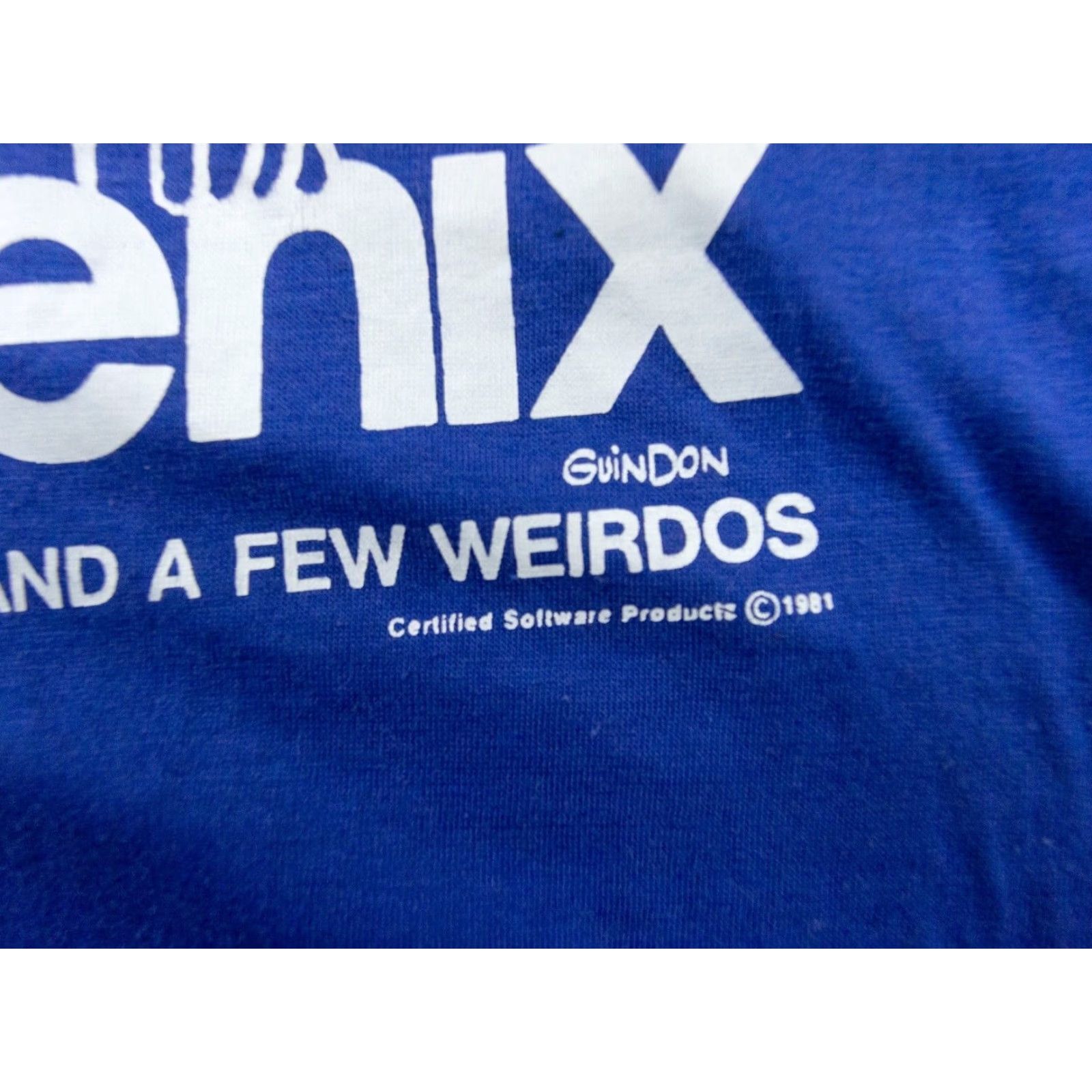 Vintage VINTAGE Phoenix Shirt Mens Medium Blue 90s 80s Tech Logo Tee Crewneck Short Sleeve Clothing Size US M / EU 48-50 / 2 - 4 Thumbnail