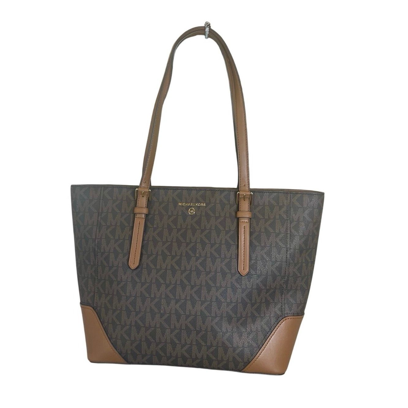 Michael Kors NEW MICHAEL KORS ARIA LARGE TOTE BAG BROWN/ACORN CARRY ALL Size ONE SIZE - 2 Thumbnail