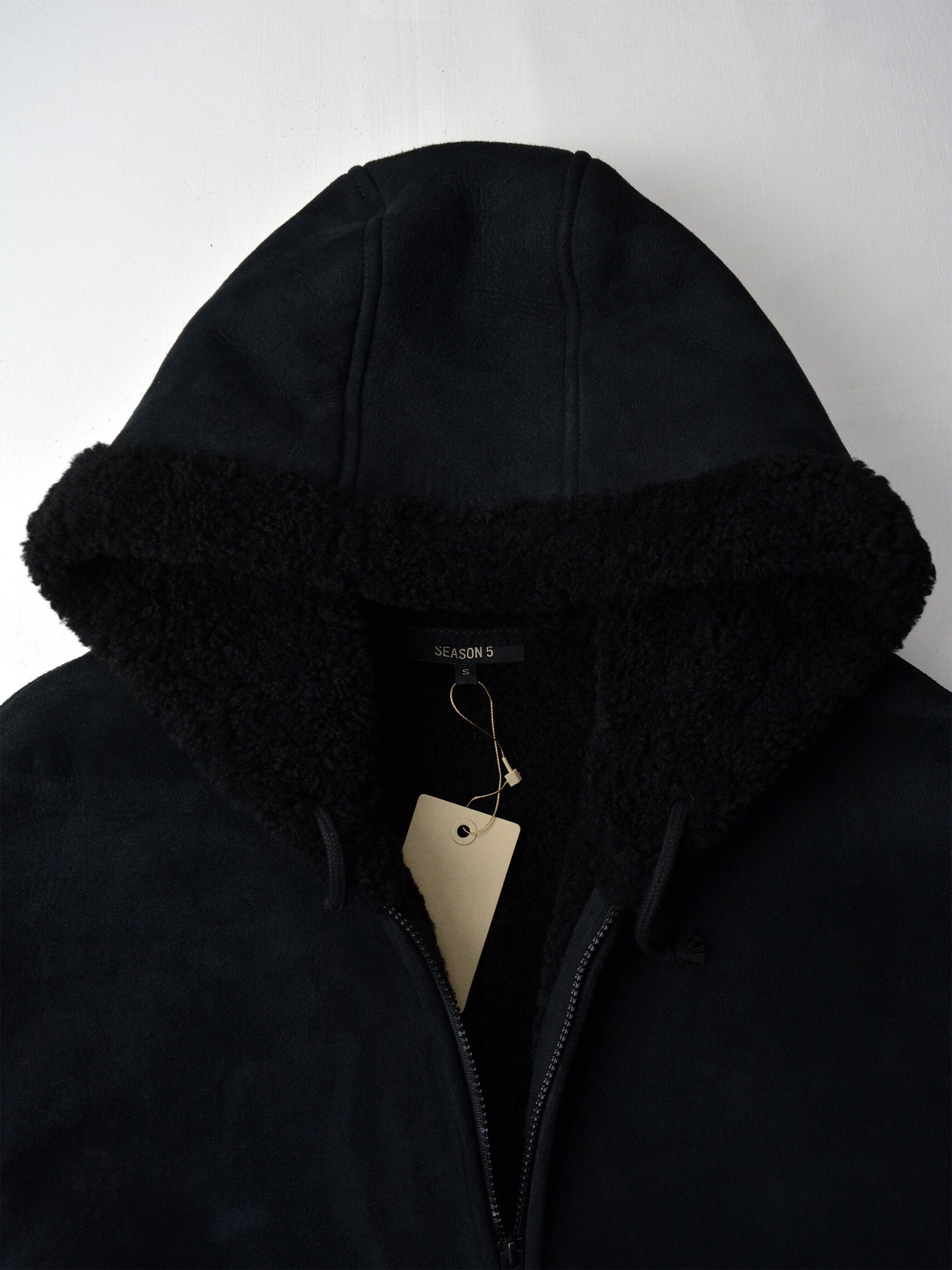 Yeezy Yeezy Season 5 (2017) - hooded shearling jacket - Ink Size US S / EU 44-46 / 1 - 3 Thumbnail