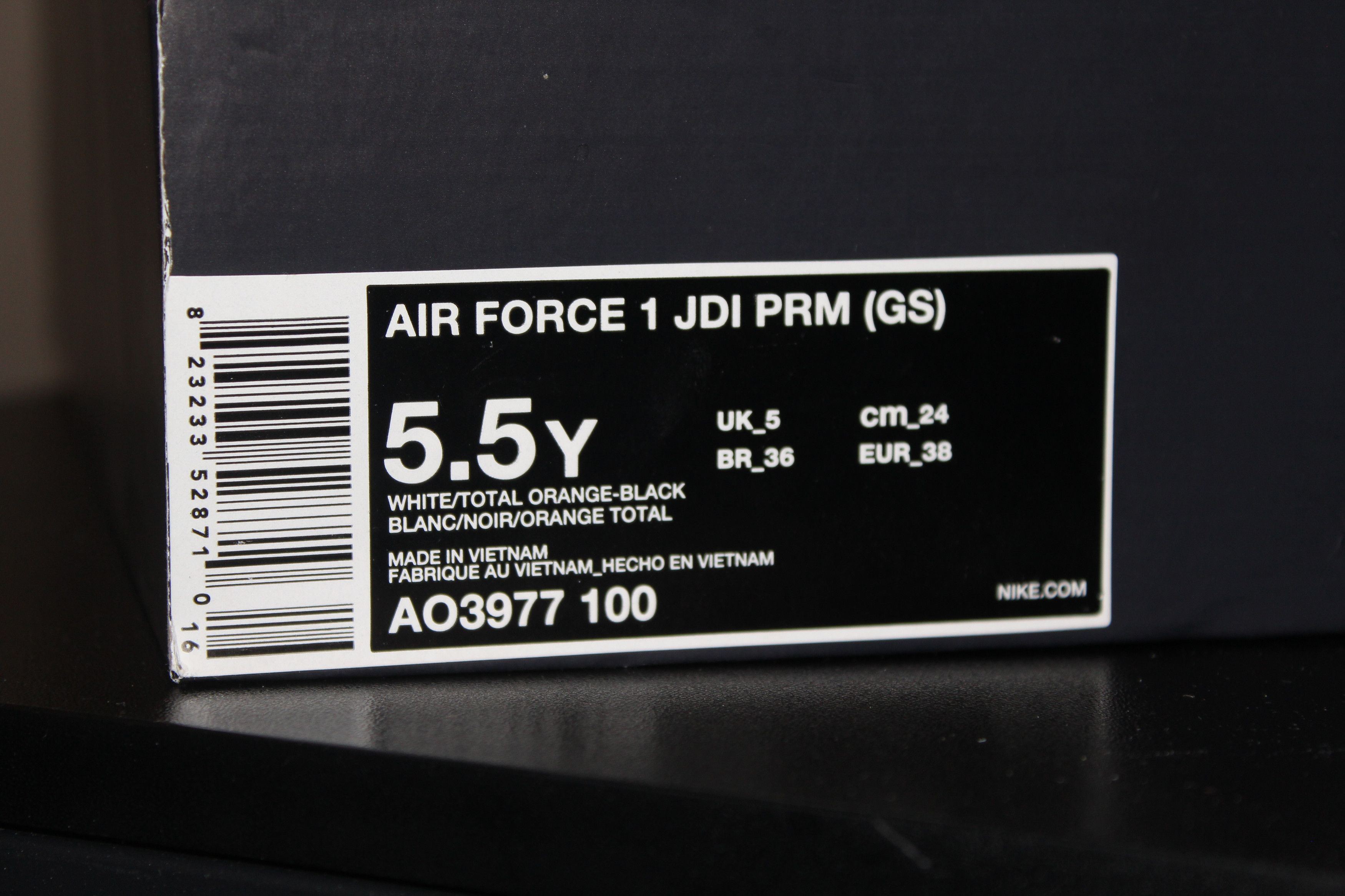 Nike Nike Air Force 1 Just Do It Pack JDI GS Size 5.5Y NEW Size US 7 / IT 37 - 9 Thumbnail