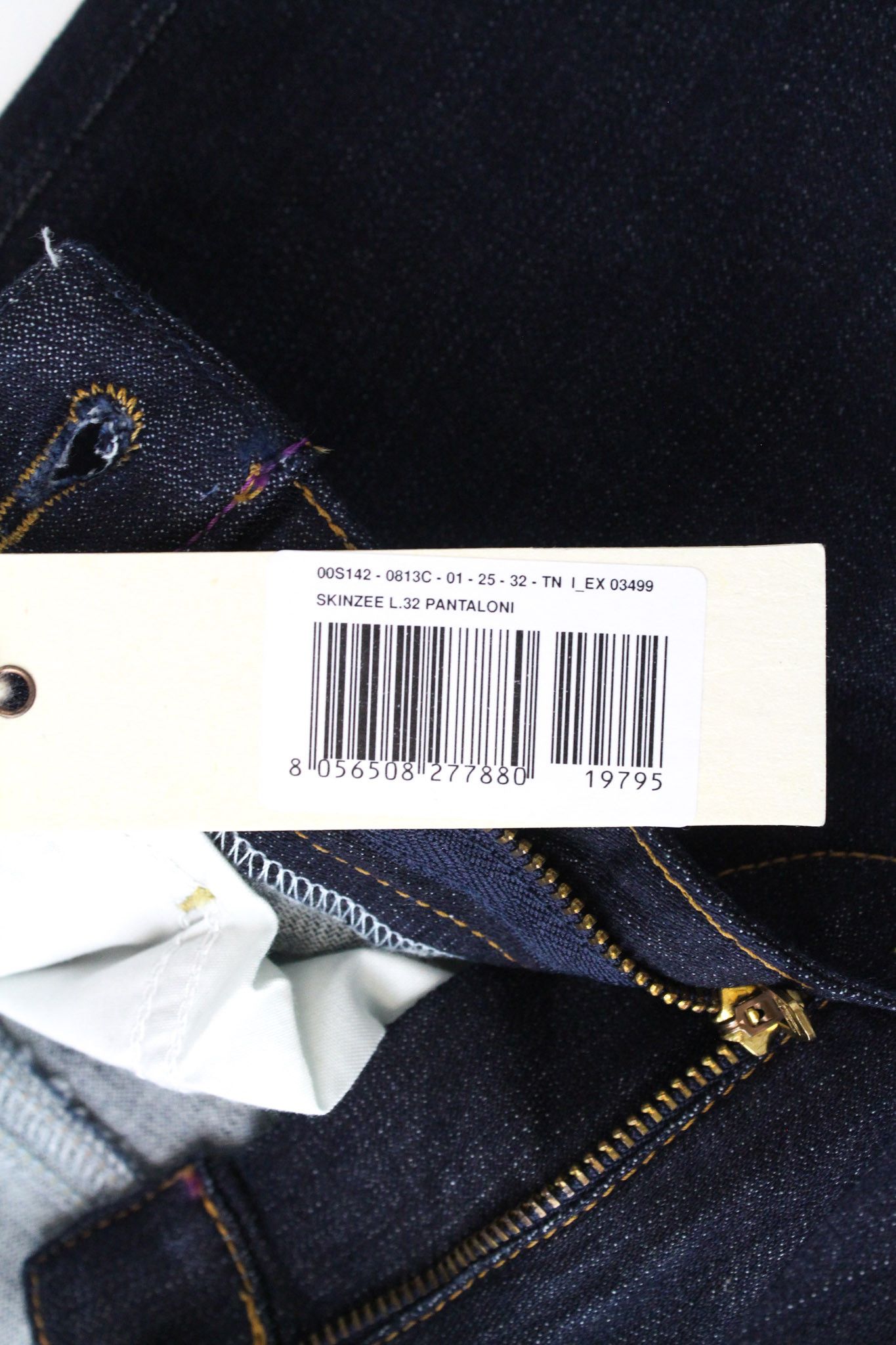 Diesel SKINZEE 0813C W25/L32 Blue Stretch Skinny Jeans 69989 Size 25" / US 0 / IT 36 - 7 Thumbnail