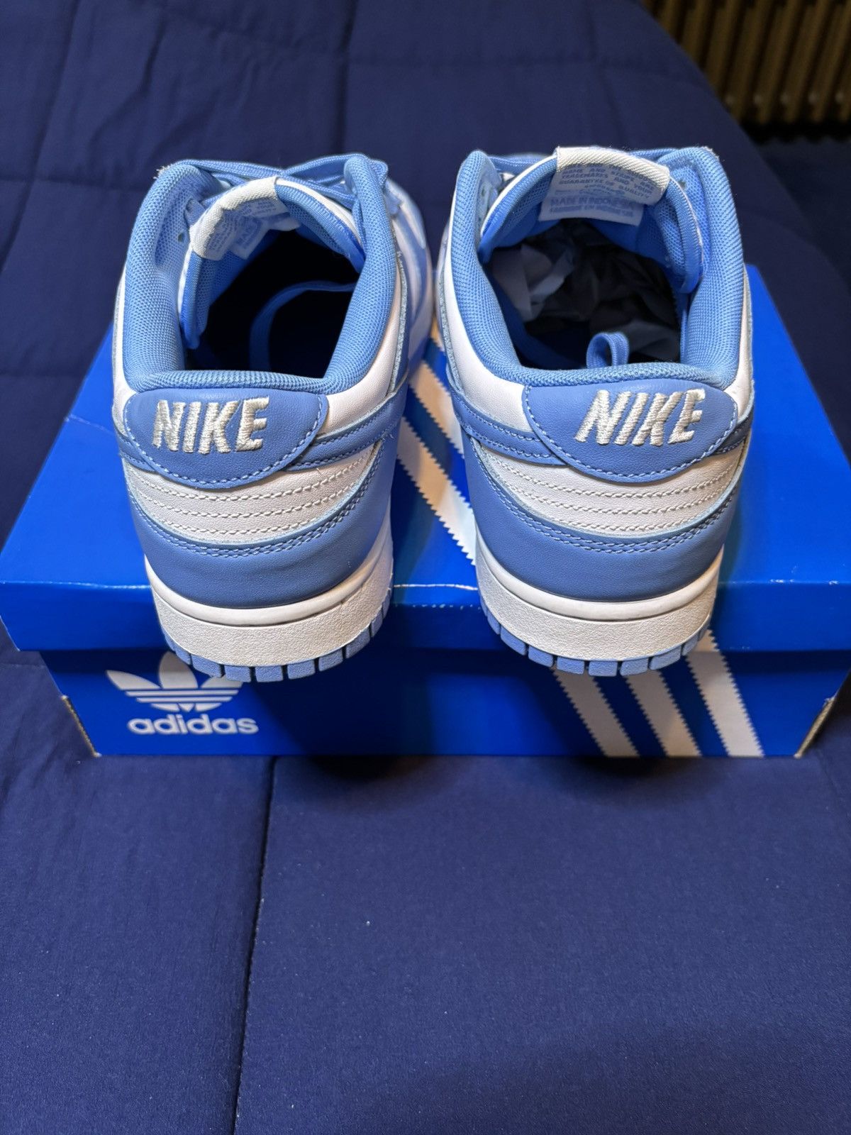 Nike Nike Dunk Low UNC University Blue 2021 Size 11.5 Size US 11.5 / EU 44-45 - 5 Thumbnail