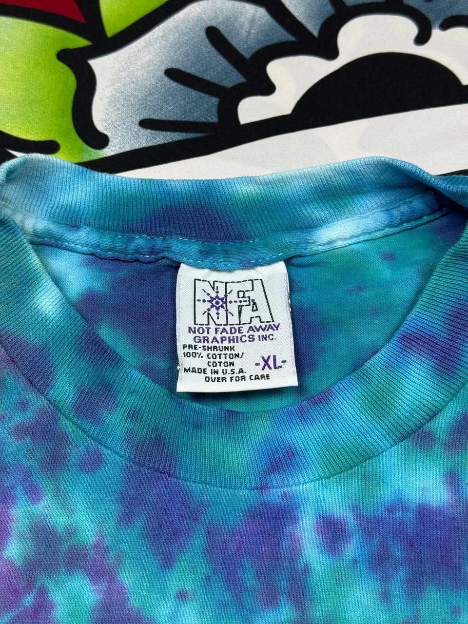 Band Tees NFA Vintage 1994 Woodstock Ventures Concert Tie Dye T-Shirt Size US XL / EU 56 / 4 - 6 Thumbnail