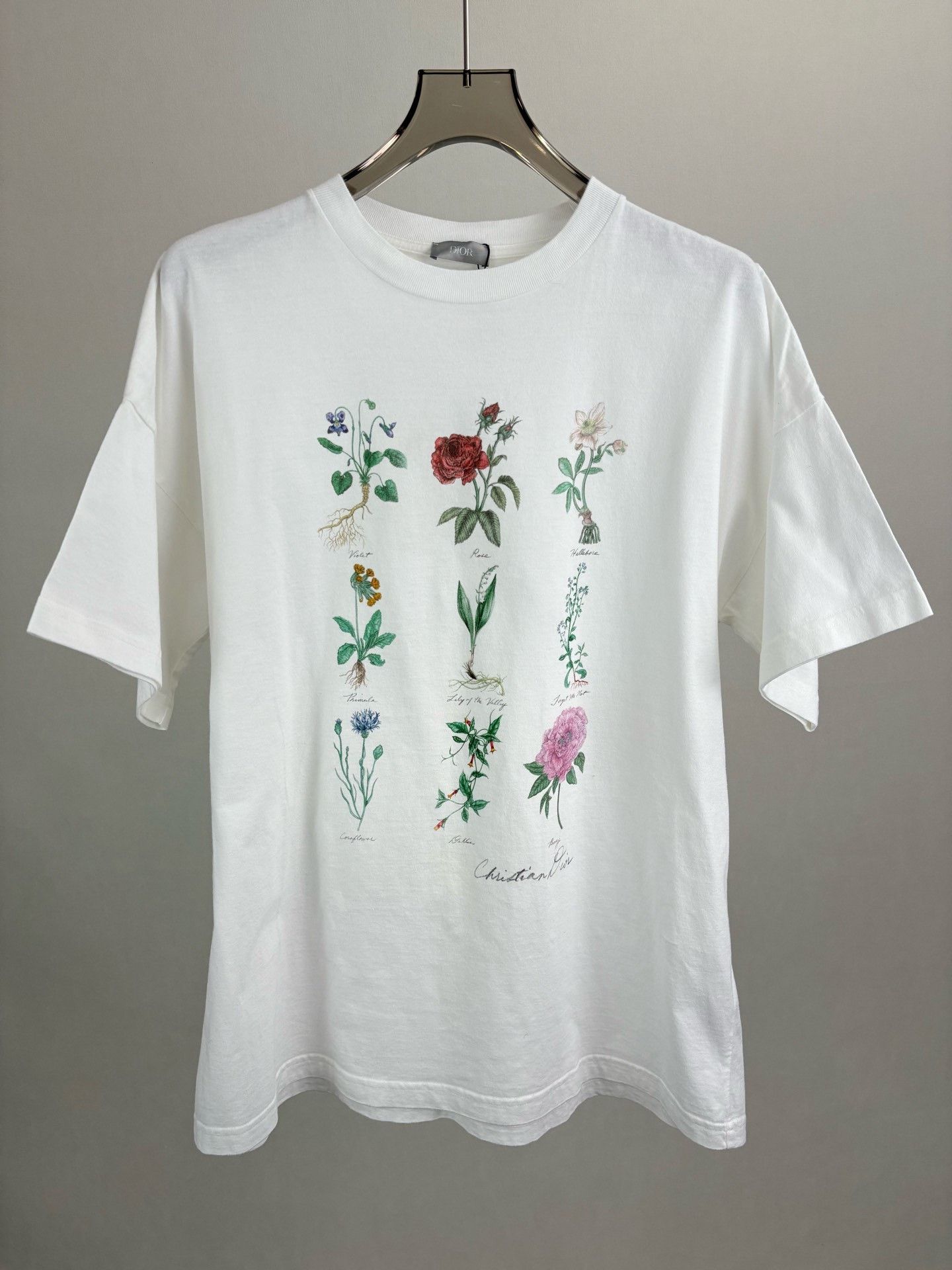 Dior DIOR Floral Plant Specimen Print Tee Size M / US 6-8 / IT 42-44 - 1 Thumbnail