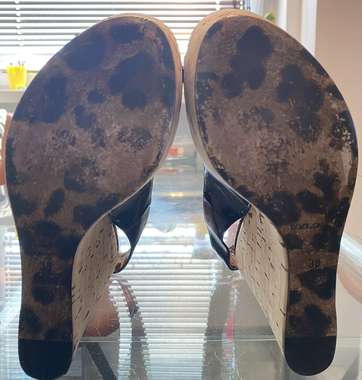 Dolce & Gabbana Patern leather wedges Size US 8 / IT 38 - 4 Thumbnail