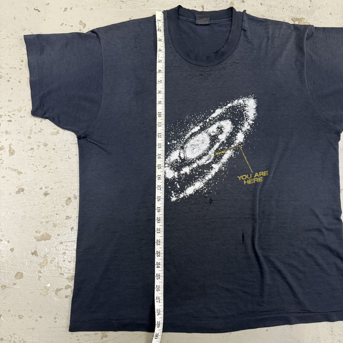 Vintage Vintage 90s Distressed Thrashed You Are Here Galactic Tee Size US XXL / EU 58 / 5 - 11 Thumbnail