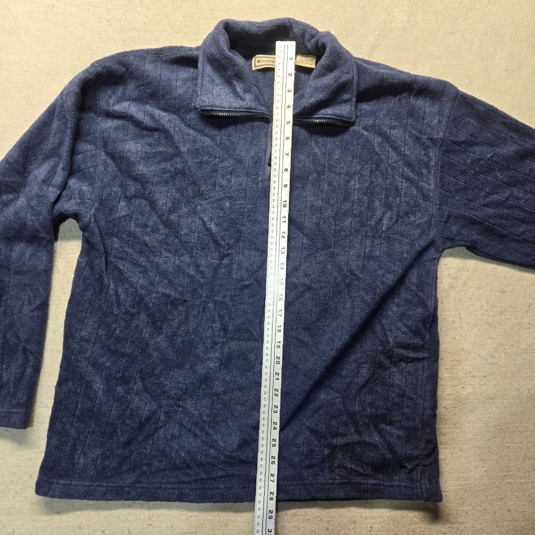 Vintage Woodfield Ridge Women's Jacket Coat Blue Fleece 1/4 Zip Heavy Size L Size L / US 10 / IT 46 - 5 Thumbnail
