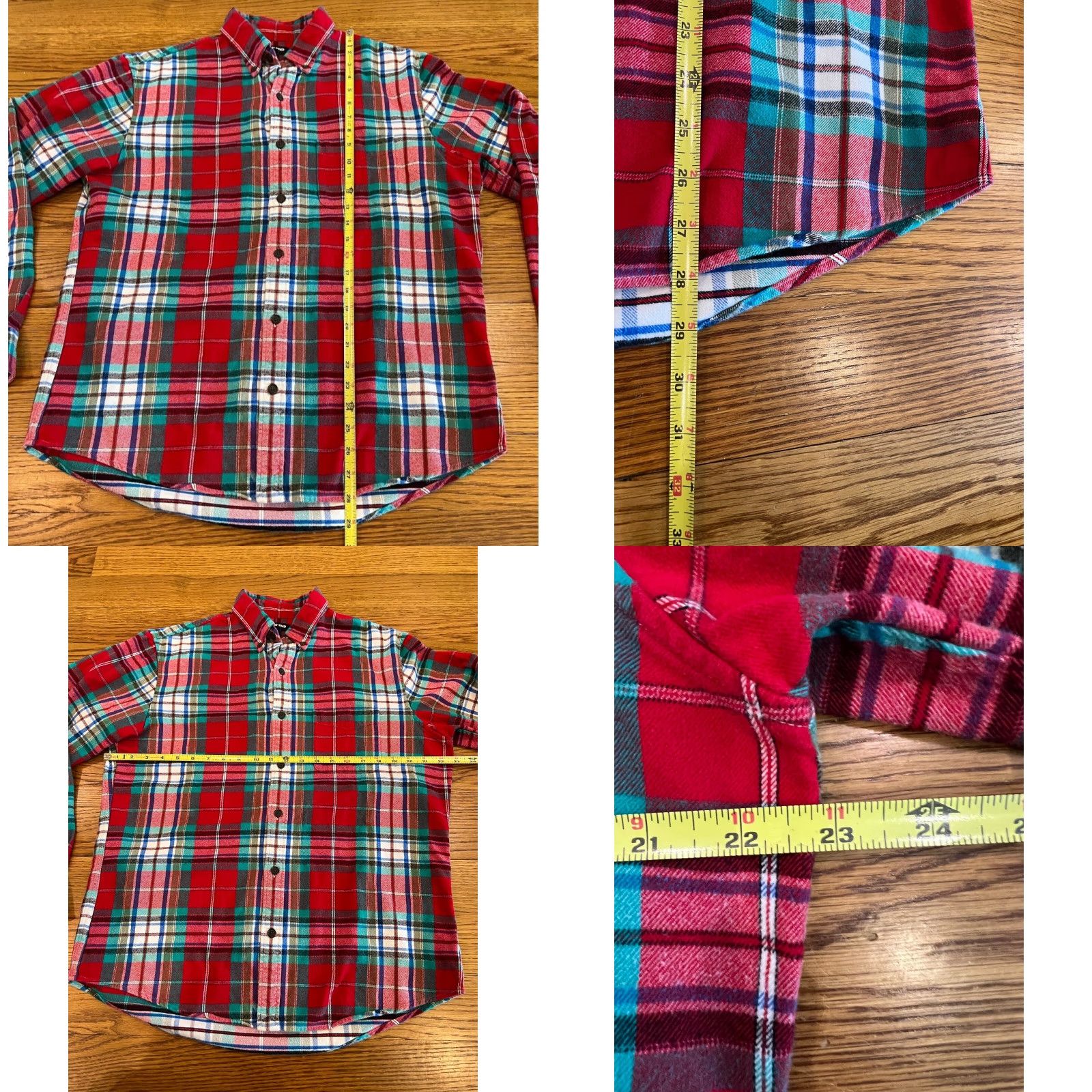 Lands' End Lands' End Men's Flannel Plaid Shirt Size M 15-15.5 Long Sleeve Button-Up Casual Outdoor Fall Winter Size US M / EU 48-50 / 2 - 8 Thumbnail