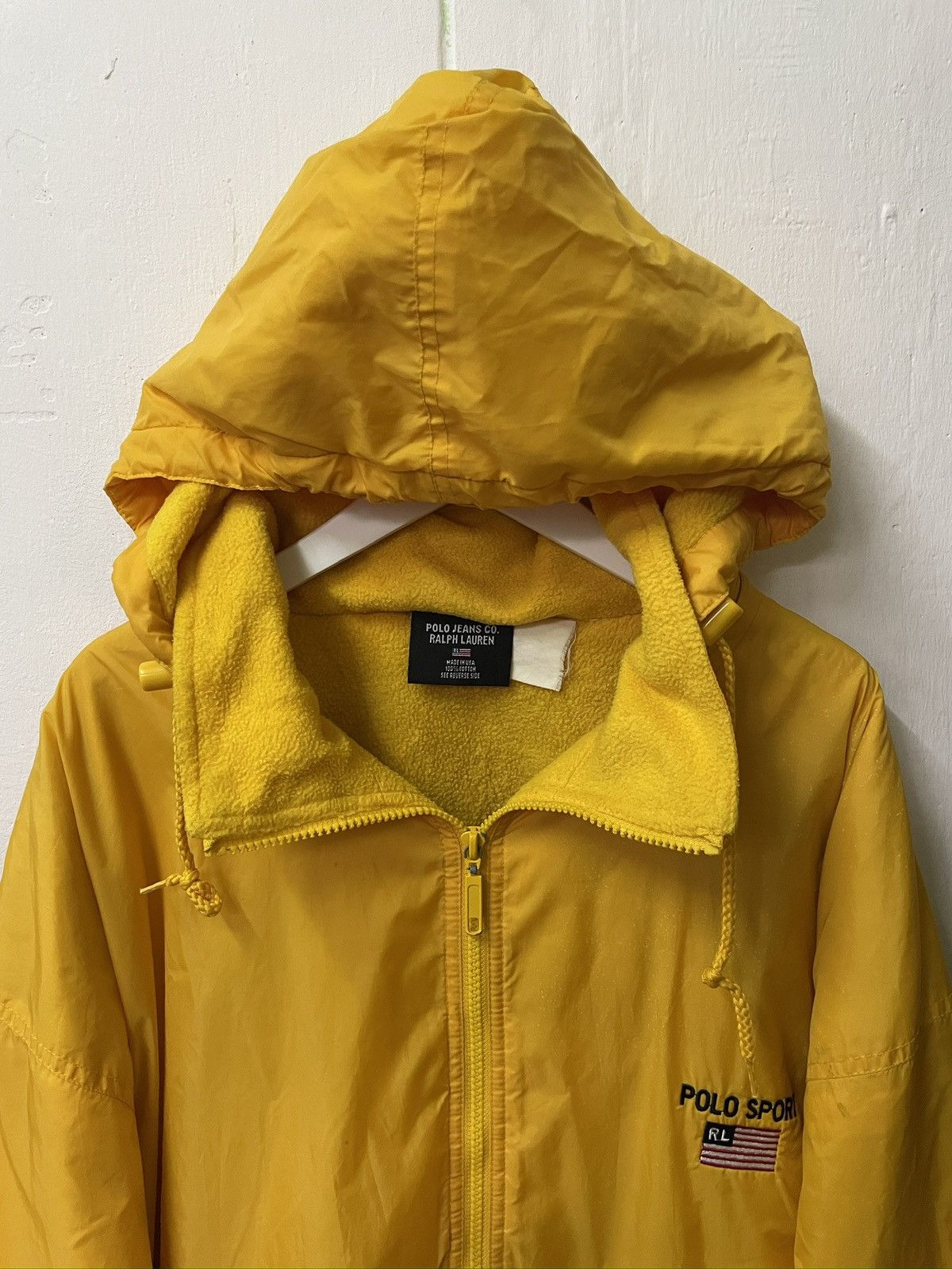 Polo Ralph Lauren Vintage yellow polo sport ralph lauren jacket Size US XXL / EU 58 / 5 - 3 Thumbnail