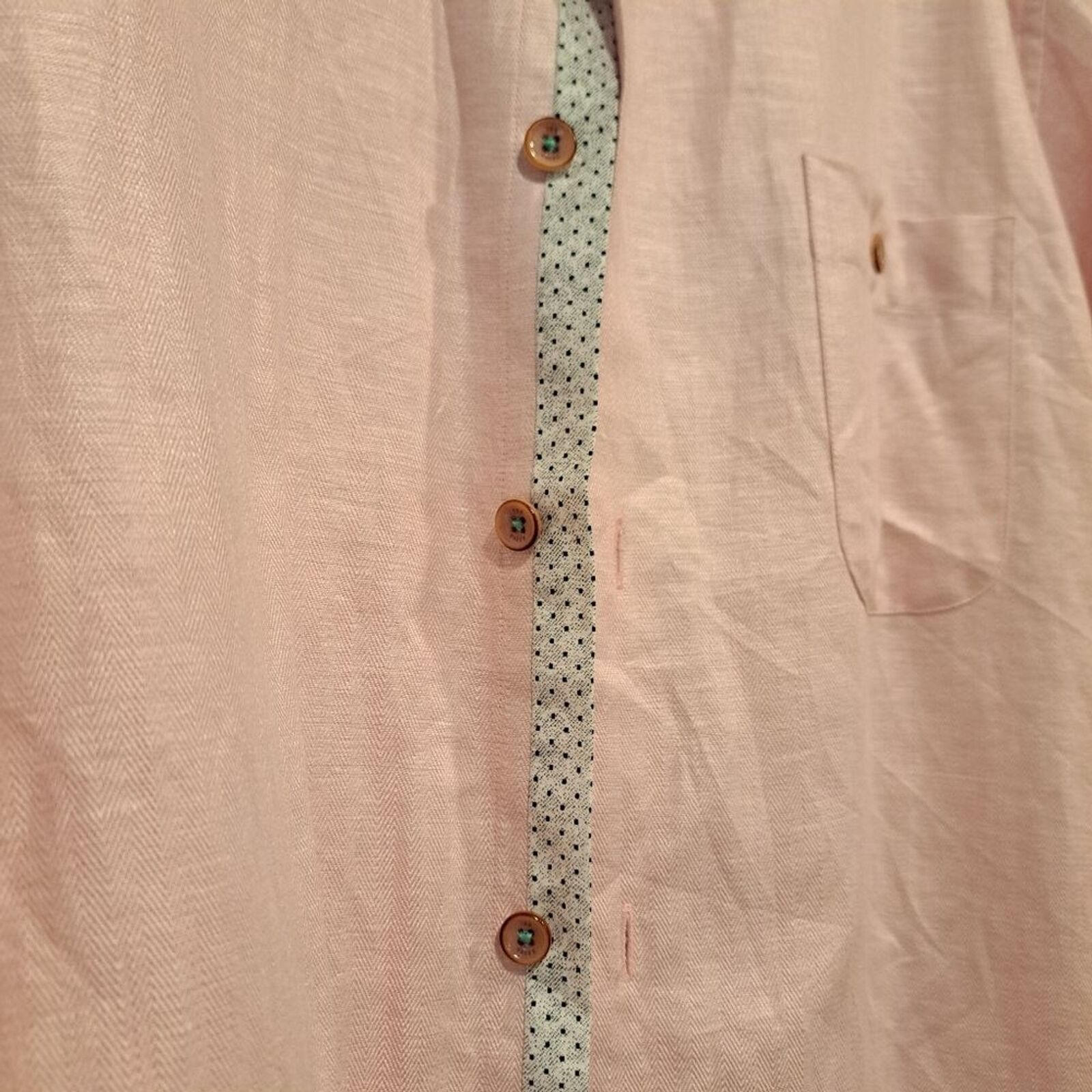 Ted Baker Ted Baker London linen cotton blend pale pink shirt size 6 Size M / US 6-8 / IT 42-44 - 2 Thumbnail