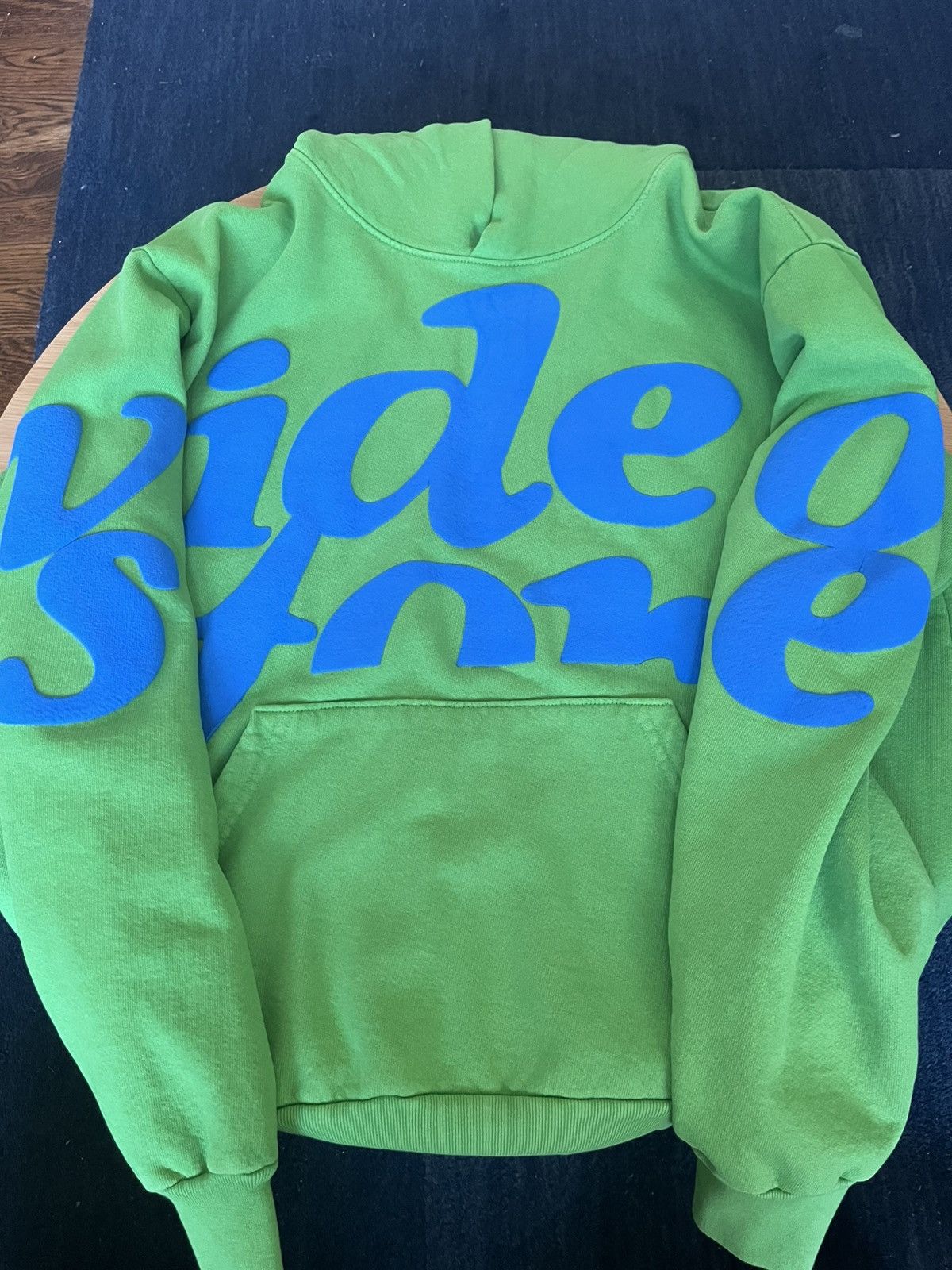 Video Store Apparel Video Store Hoodie - Green w Blue Puff Print Size US M / EU 48-50 / 2 - 4 Thumbnail