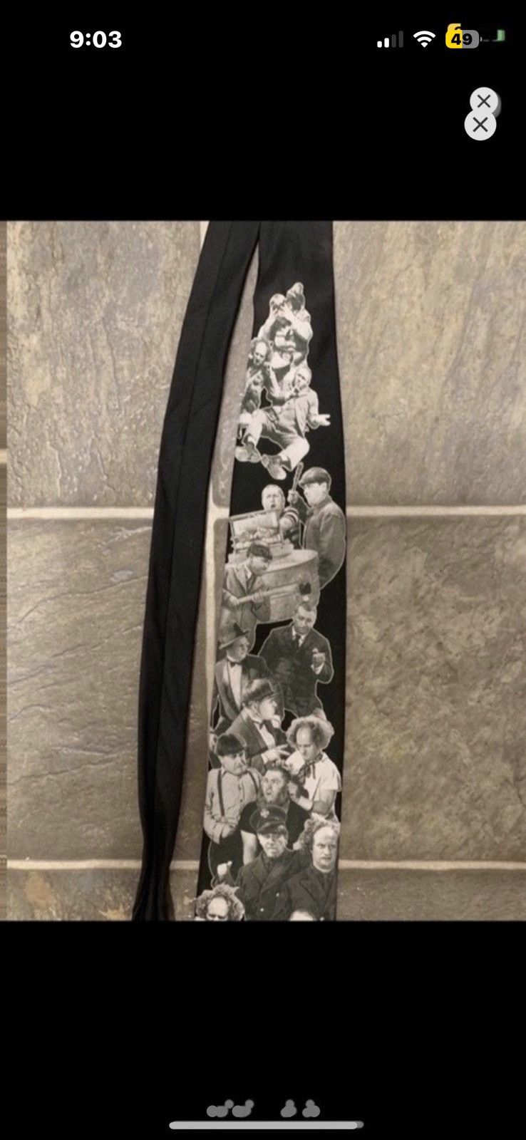 Vintage ***FINAL DROP***RARE 90s “THREE STOOGES” TIE RALPH MARTIN Size ONE SIZE - 3 Thumbnail