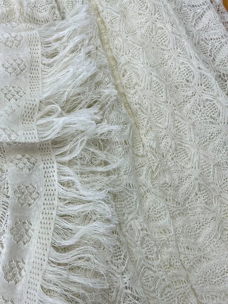 Dior Dior Beige hollow knitted lace tassel skirt Size 26" / US 2 / IT 38 - 2 Thumbnail