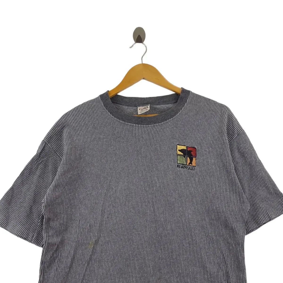 Vintage Vintage 90’ CALCRU SURF HAWAII Dolphin Made In USA Tee Shirt Size L / US 10 / IT 46 - 2 Thumbnail