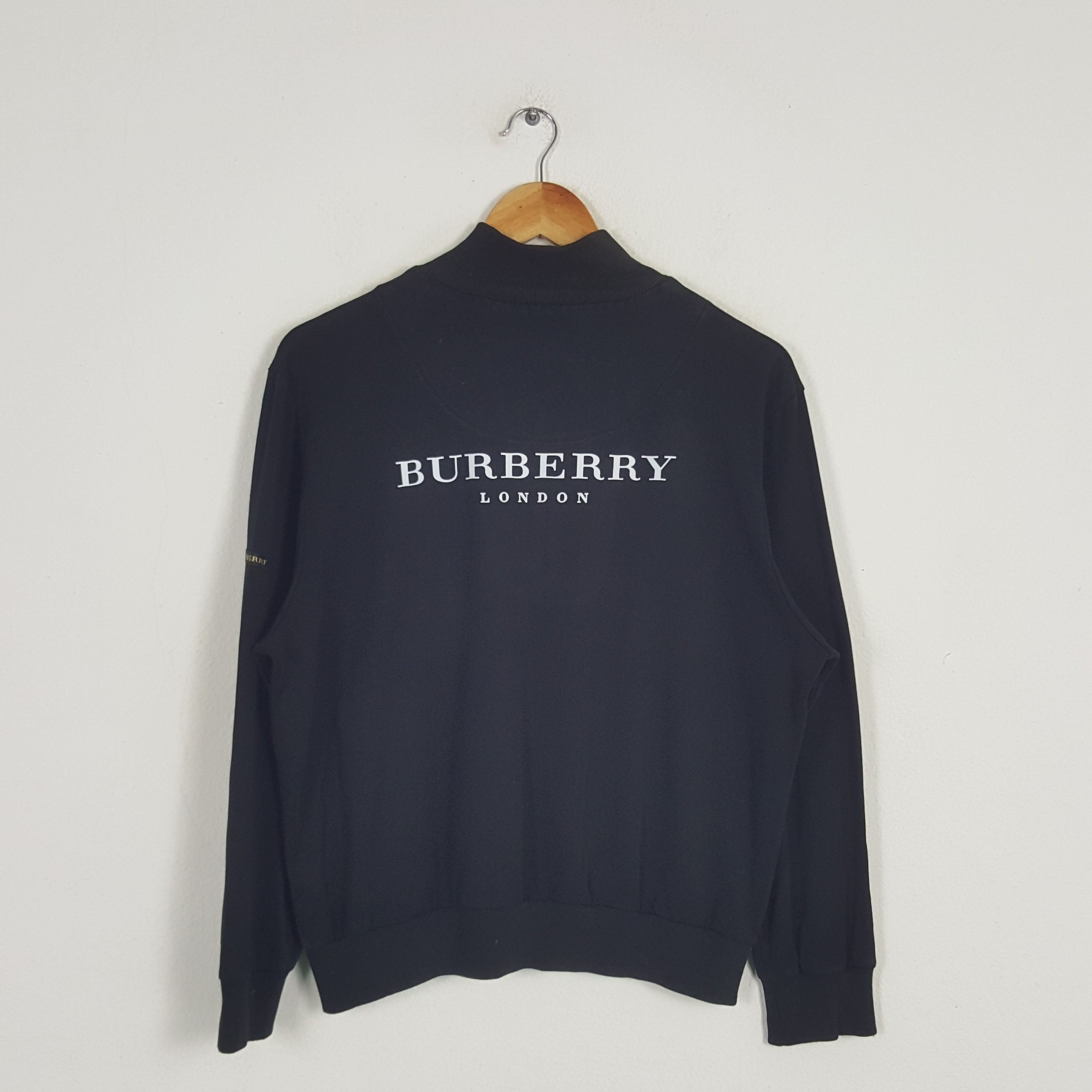 Burberry Vintage Burberry London Half Zipper Sweatshirt C247N16 Size US M / EU 48-50 / 2 - 1 Thumbnail