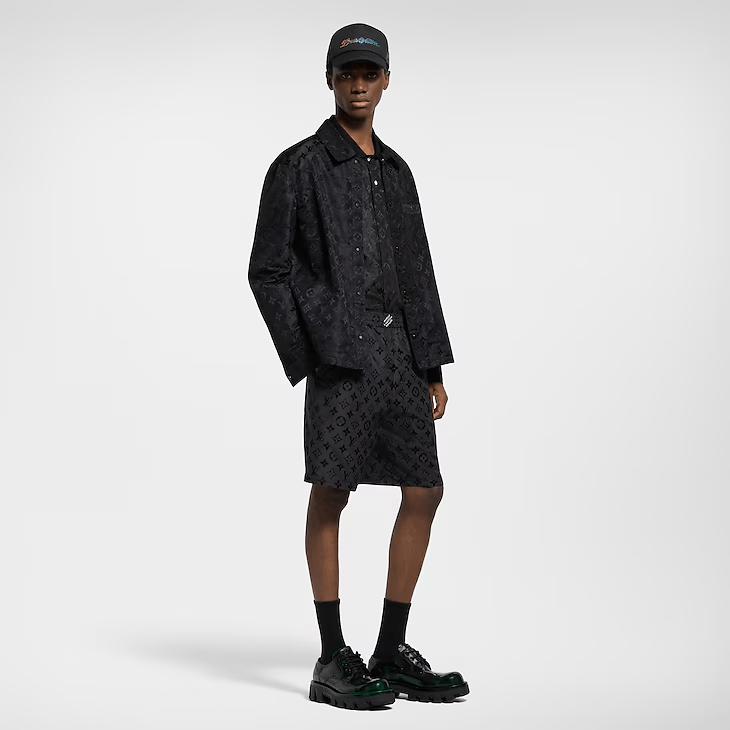 Louis Vuitton Monogram Moire Jacquard Silk Shorts | Grailed