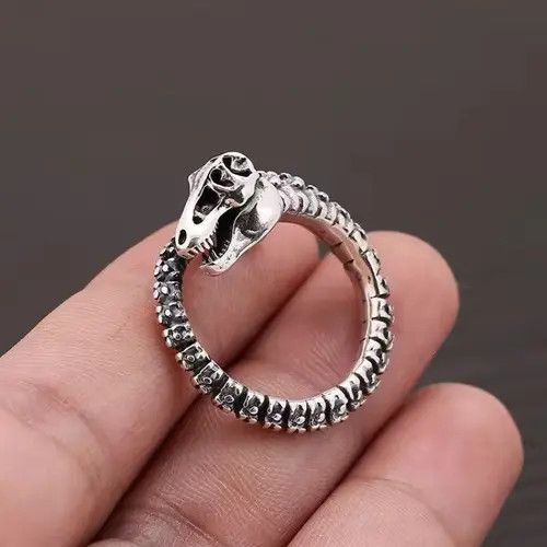 Jewelry Dinosaur Bone Resizeable Ring Size ONE SIZE - 5 Thumbnail