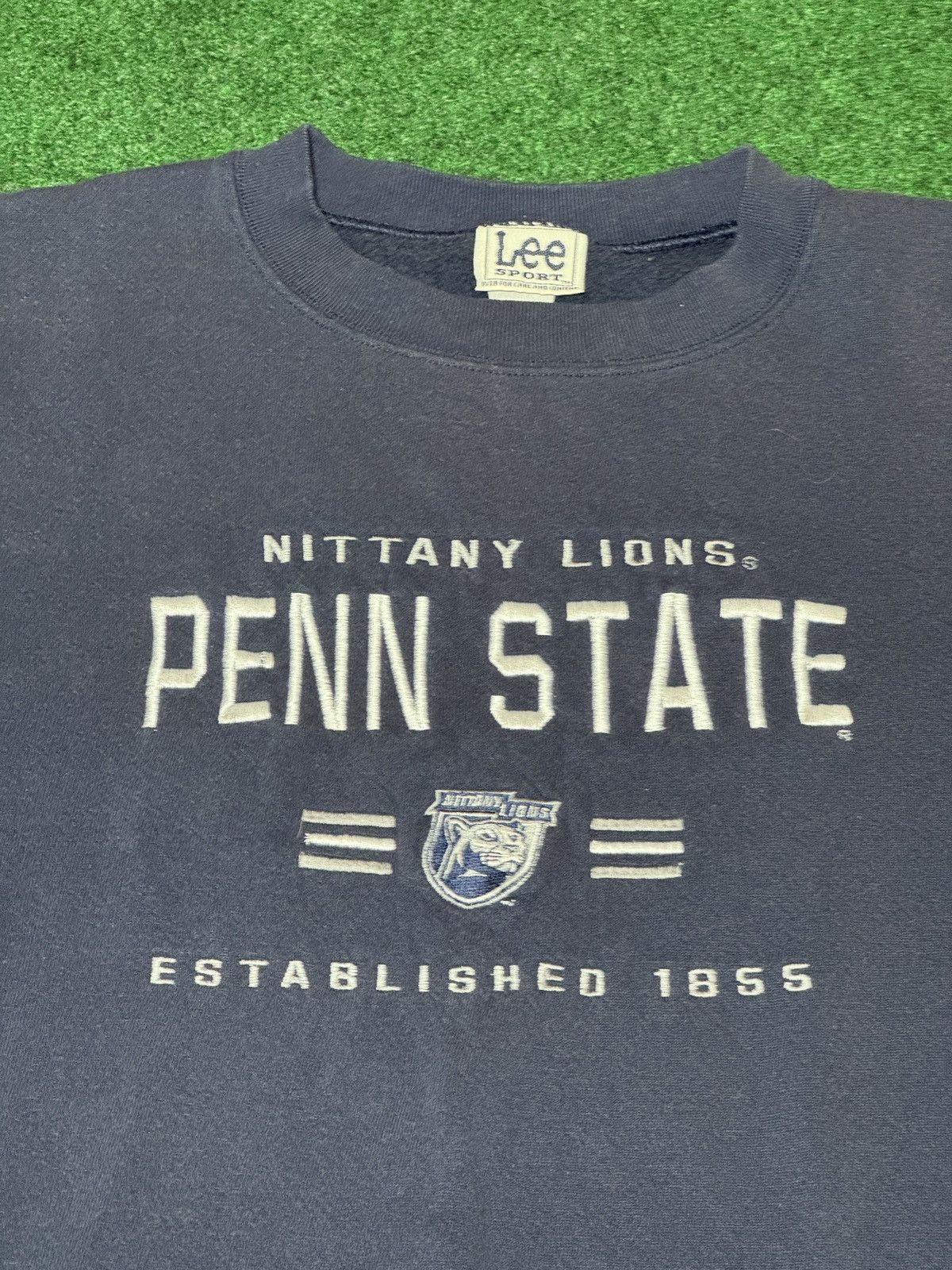 Lee × Vintage Vintage 90s Penn State Nittany Lions Boxy College Crewneck Size US XL / EU 56 / 4 - 2 Thumbnail