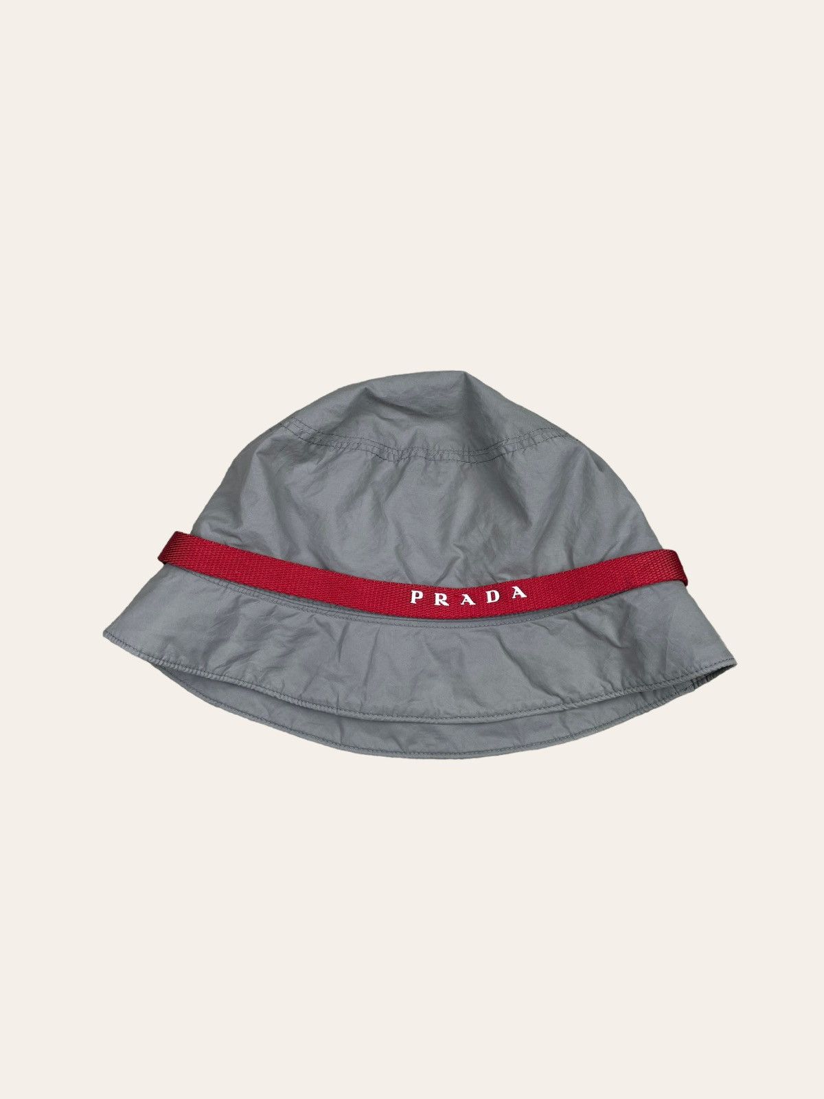 Prada Prada buckey hat grey Grailed